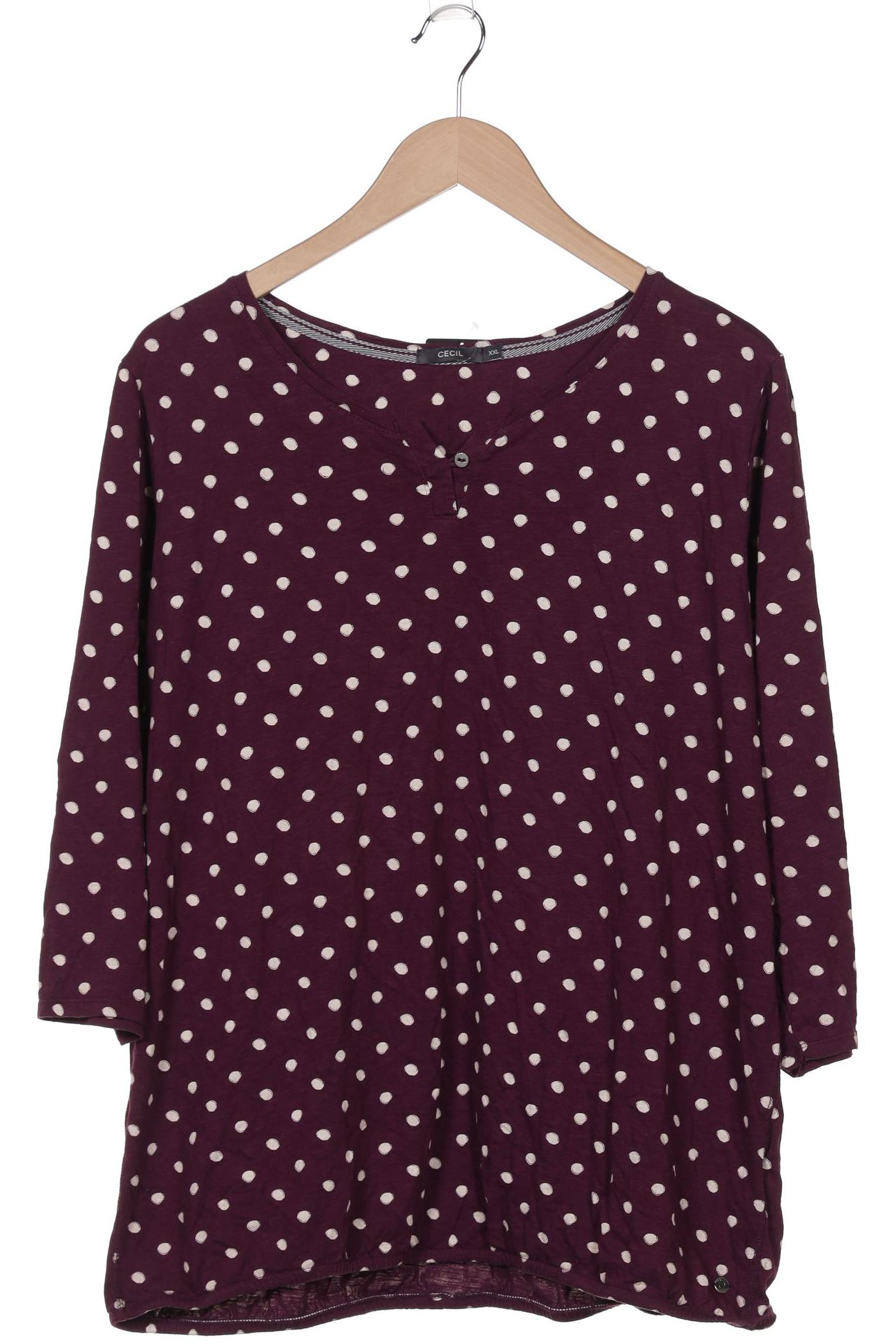 

Cecil Damen Langarmshirt, bordeaux, Gr. 46