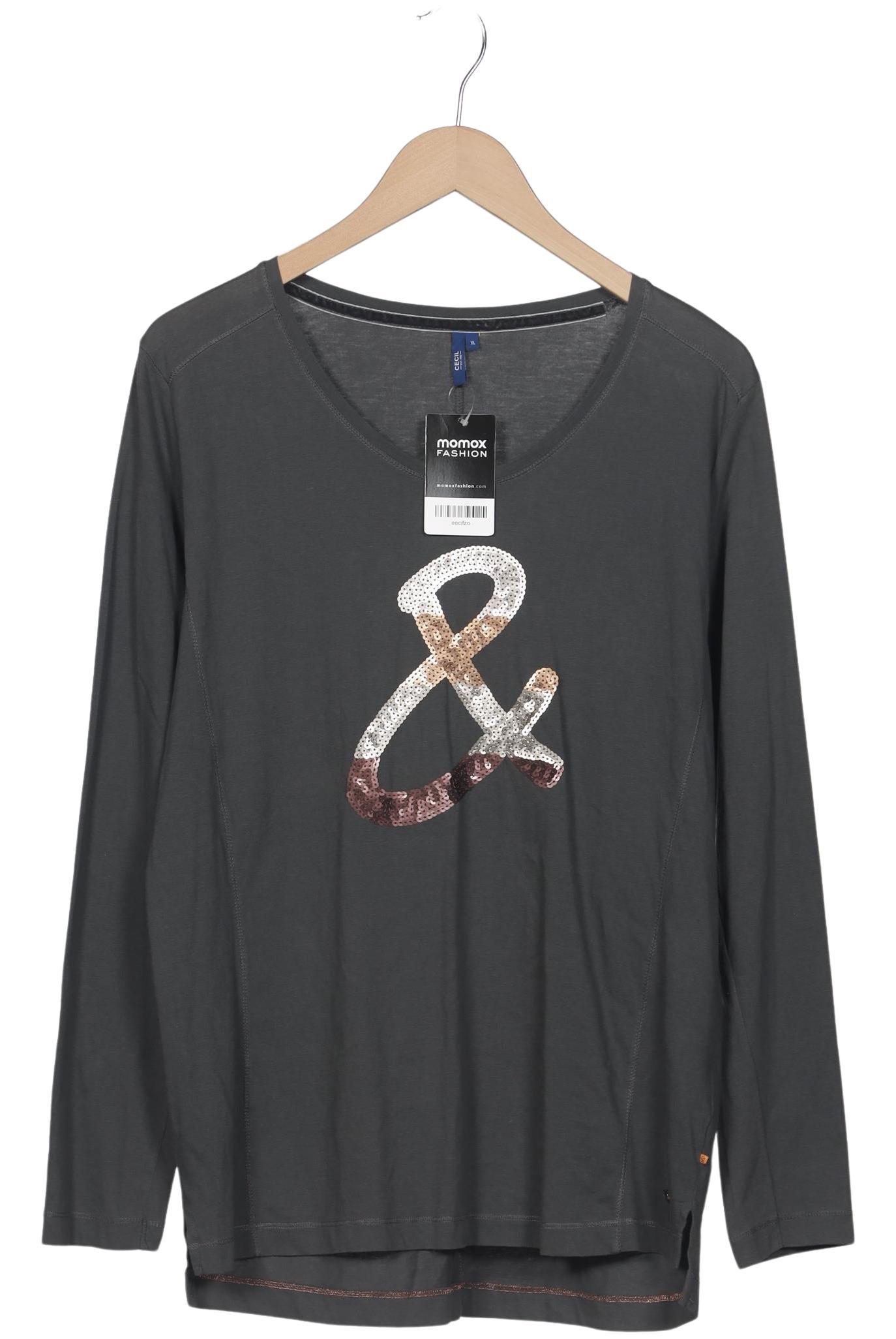 

Cecil Damen Langarmshirt, grau, Gr. 44