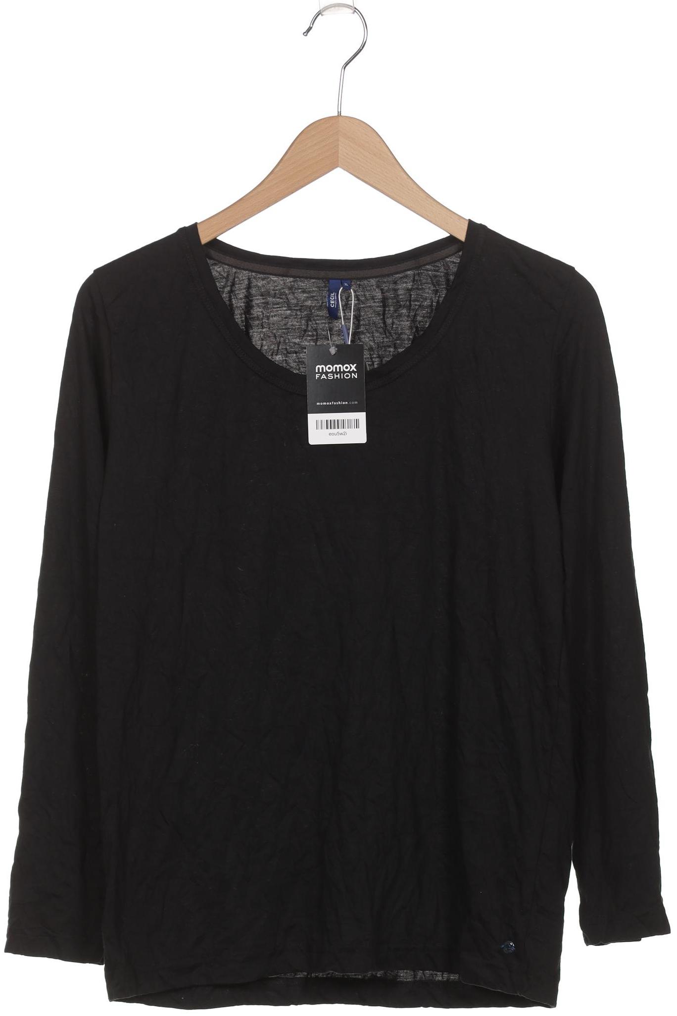 

Cecil Damen Langarmshirt, schwarz, Gr. 44