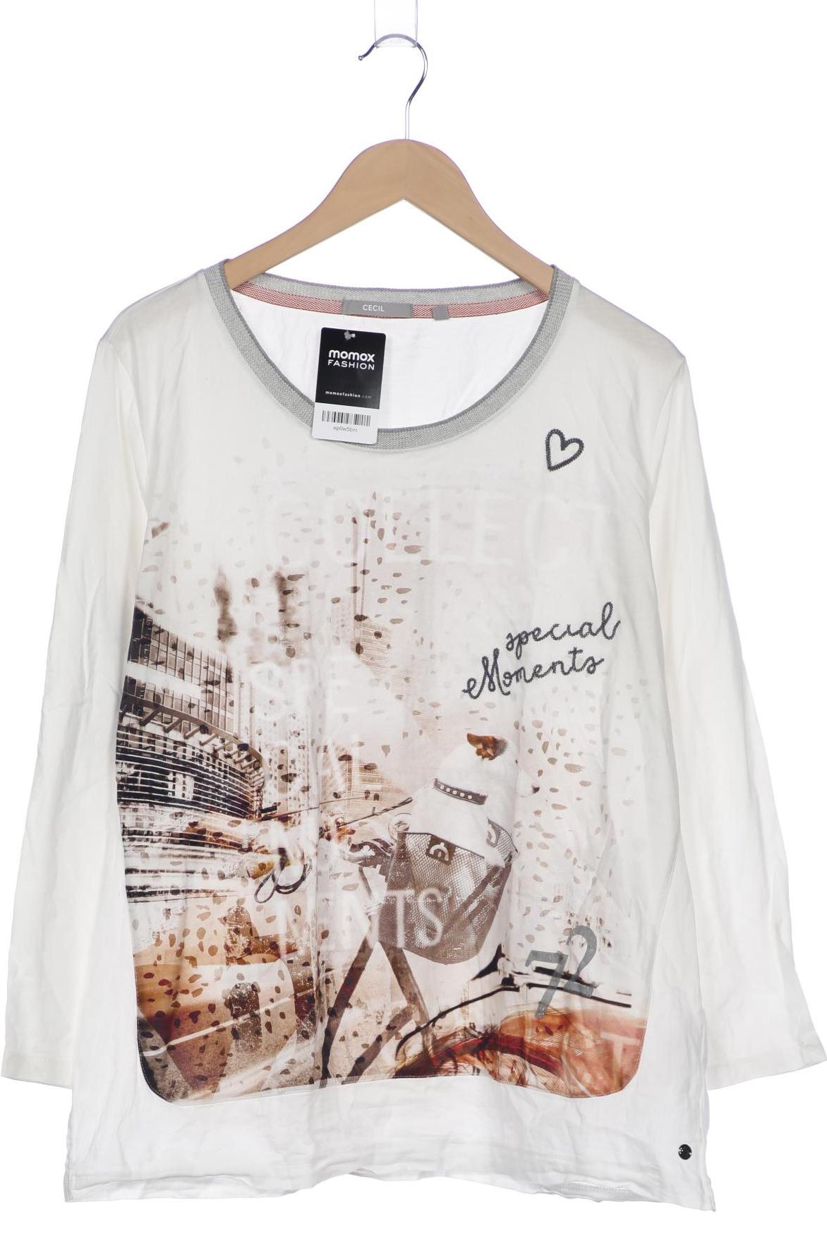 

Cecil Damen Langarmshirt, weiß, Gr. 46