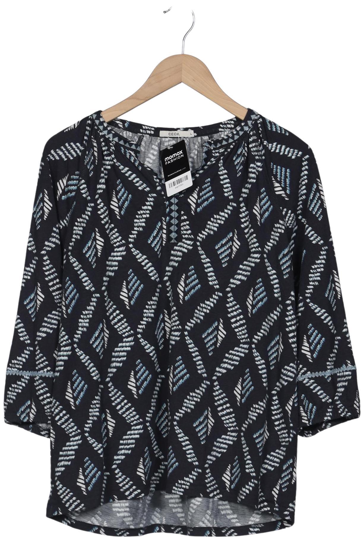 

Cecil Damen Langarmshirt, marineblau, Gr. 42