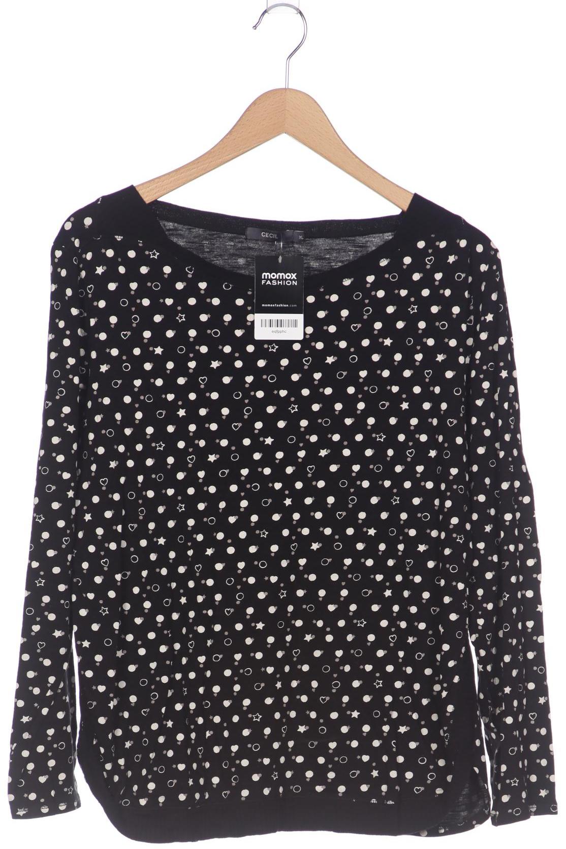 

Cecil Damen Langarmshirt, schwarz, Gr. 44