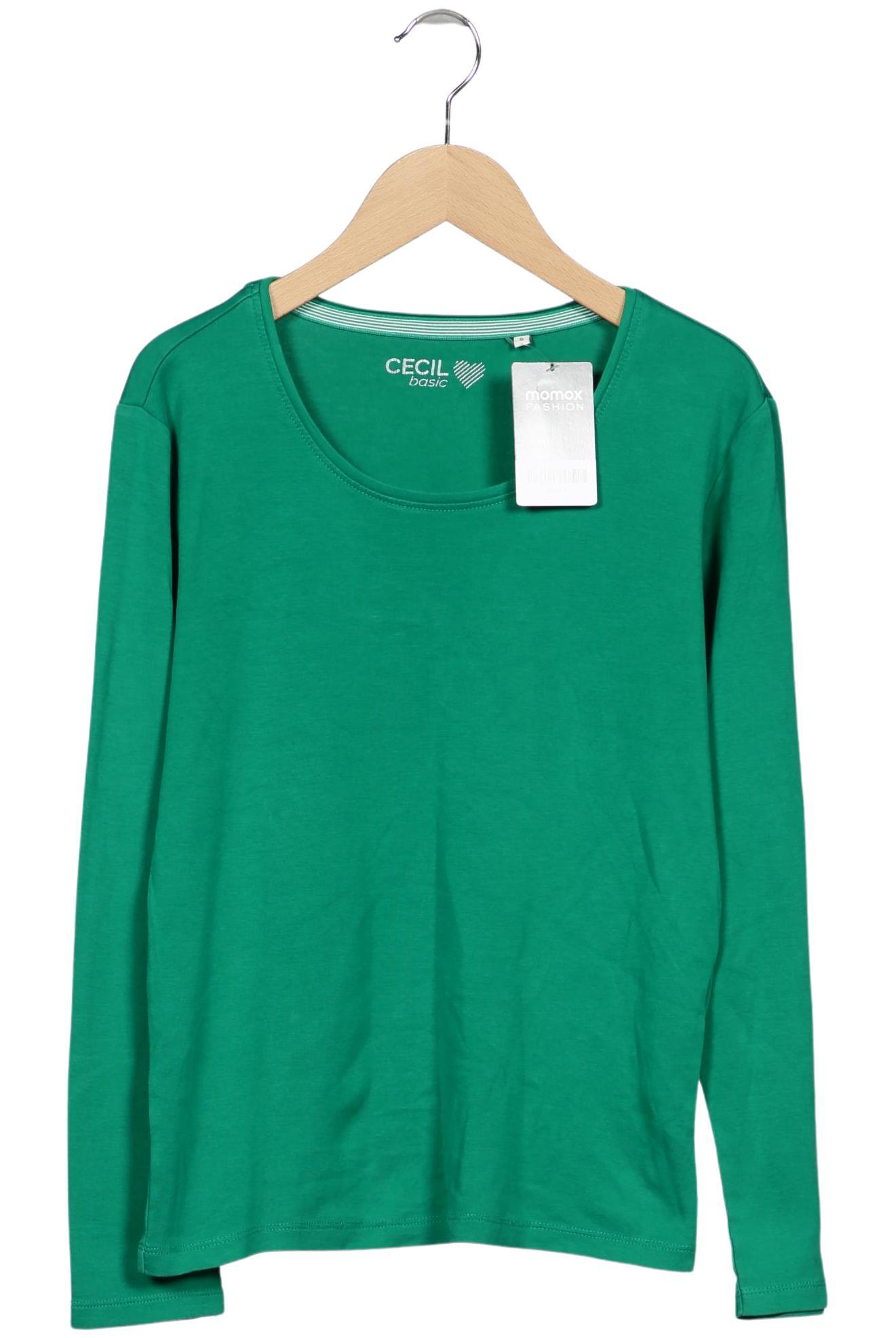 

Cecil Damen Langarmshirt, grün, Gr. 36