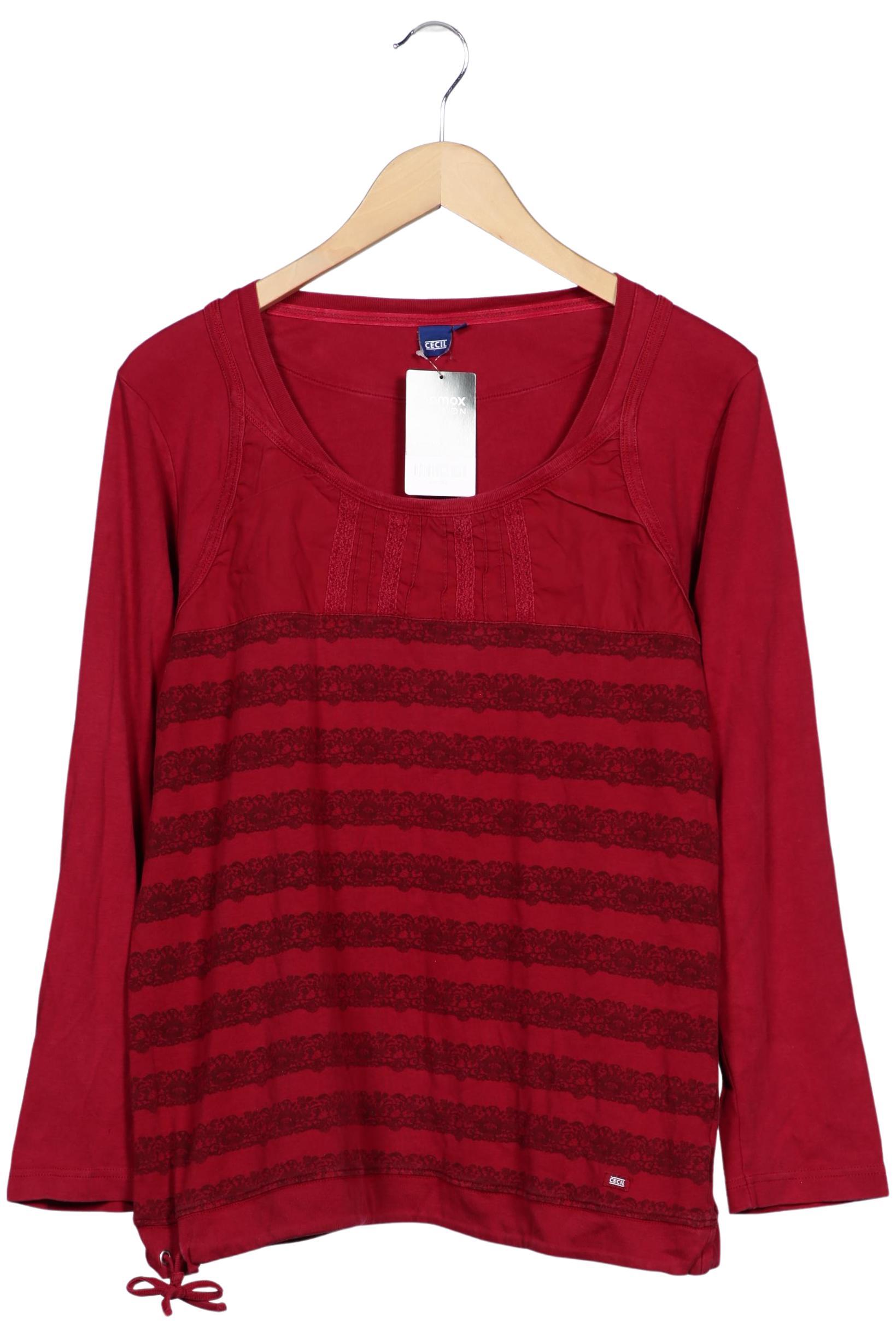 

Cecil Damen Langarmshirt, rot, Gr. 44