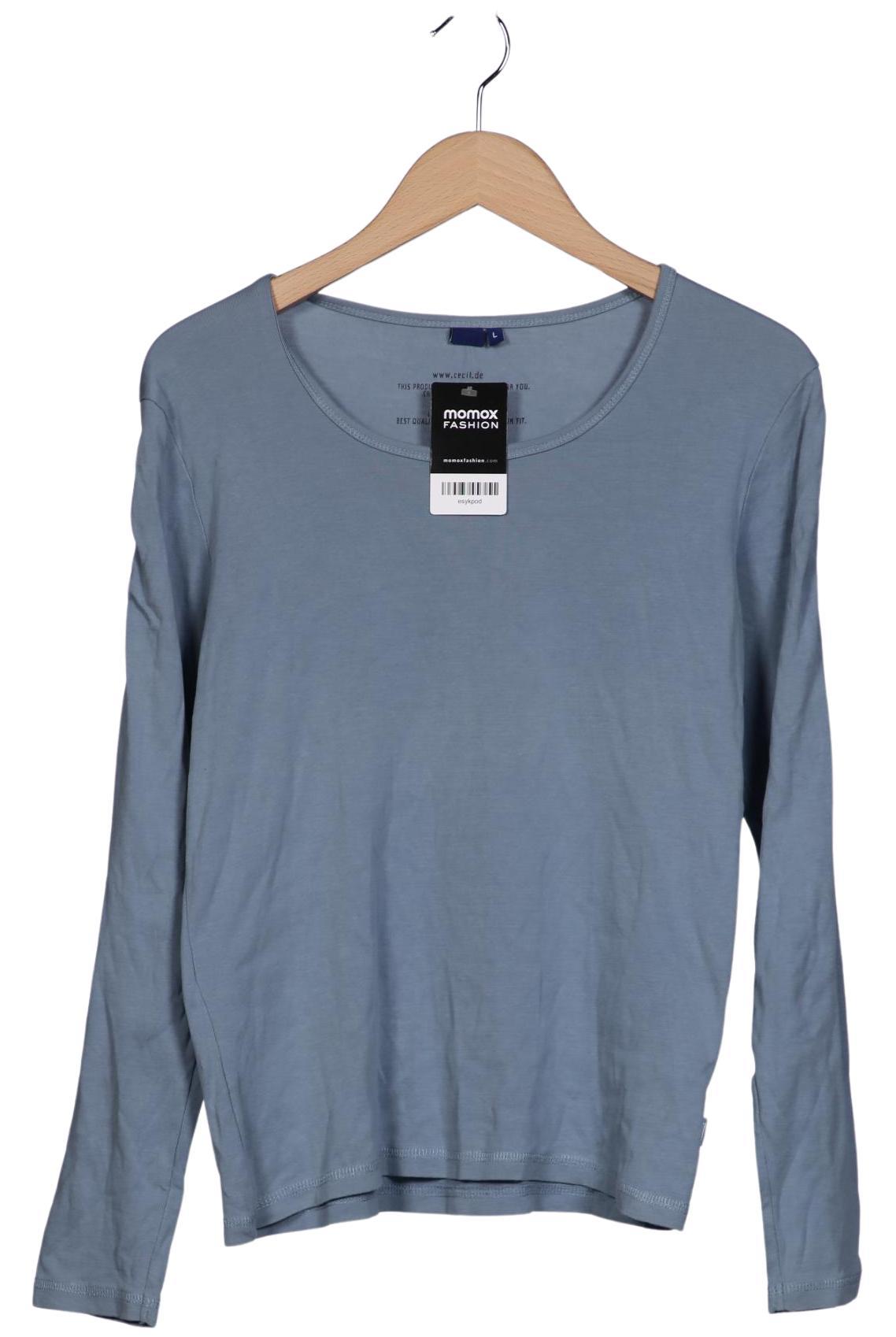 

Cecil Damen Langarmshirt, hellblau, Gr. 42