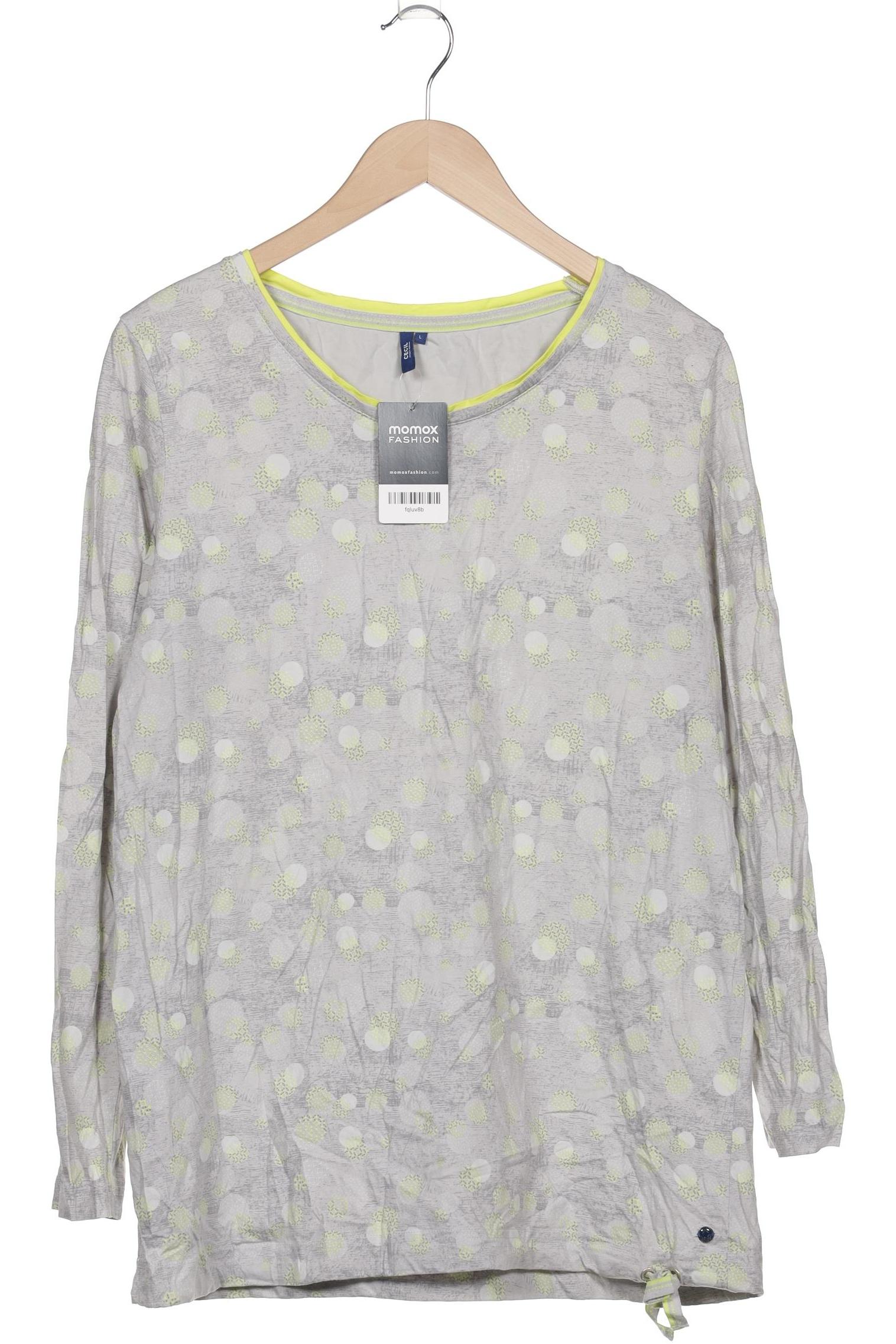 

Cecil Damen Langarmshirt, grau, Gr. 42