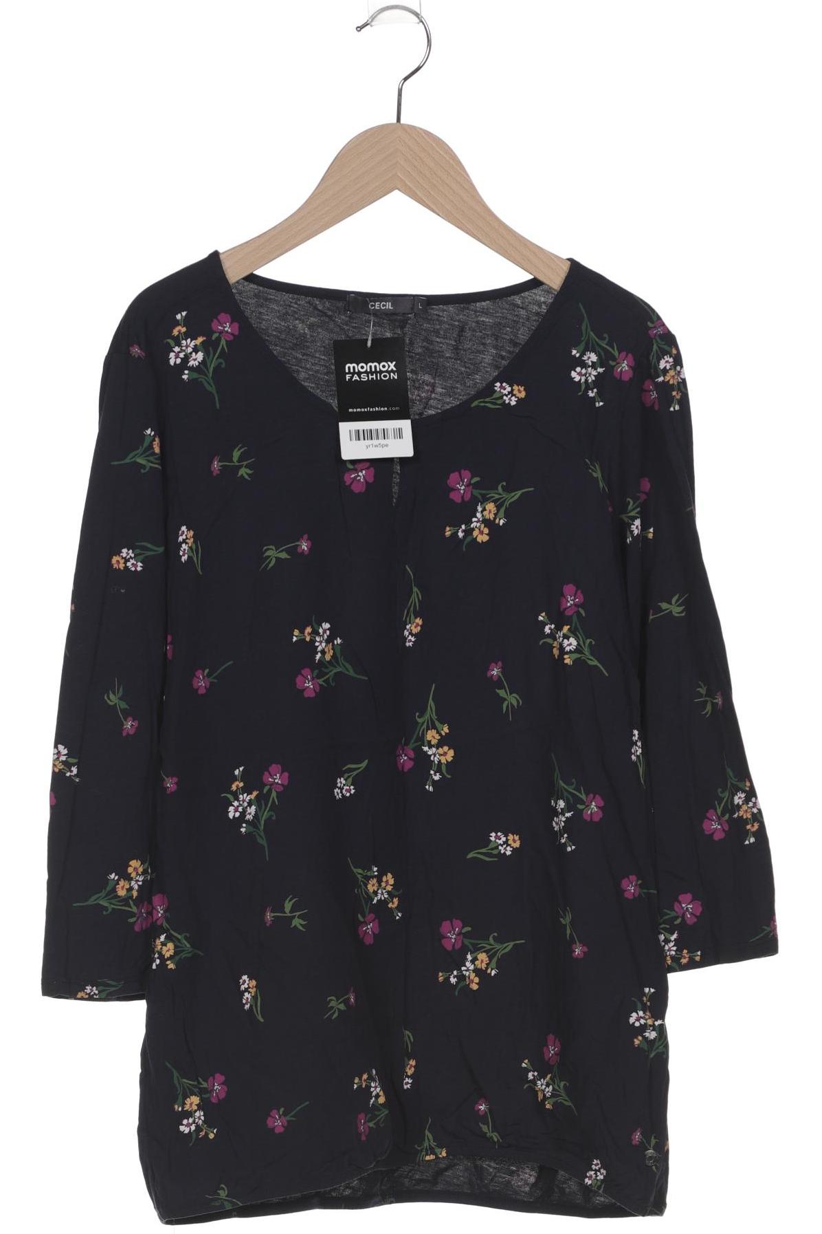 

Cecil Damen Langarmshirt, marineblau, Gr. 42