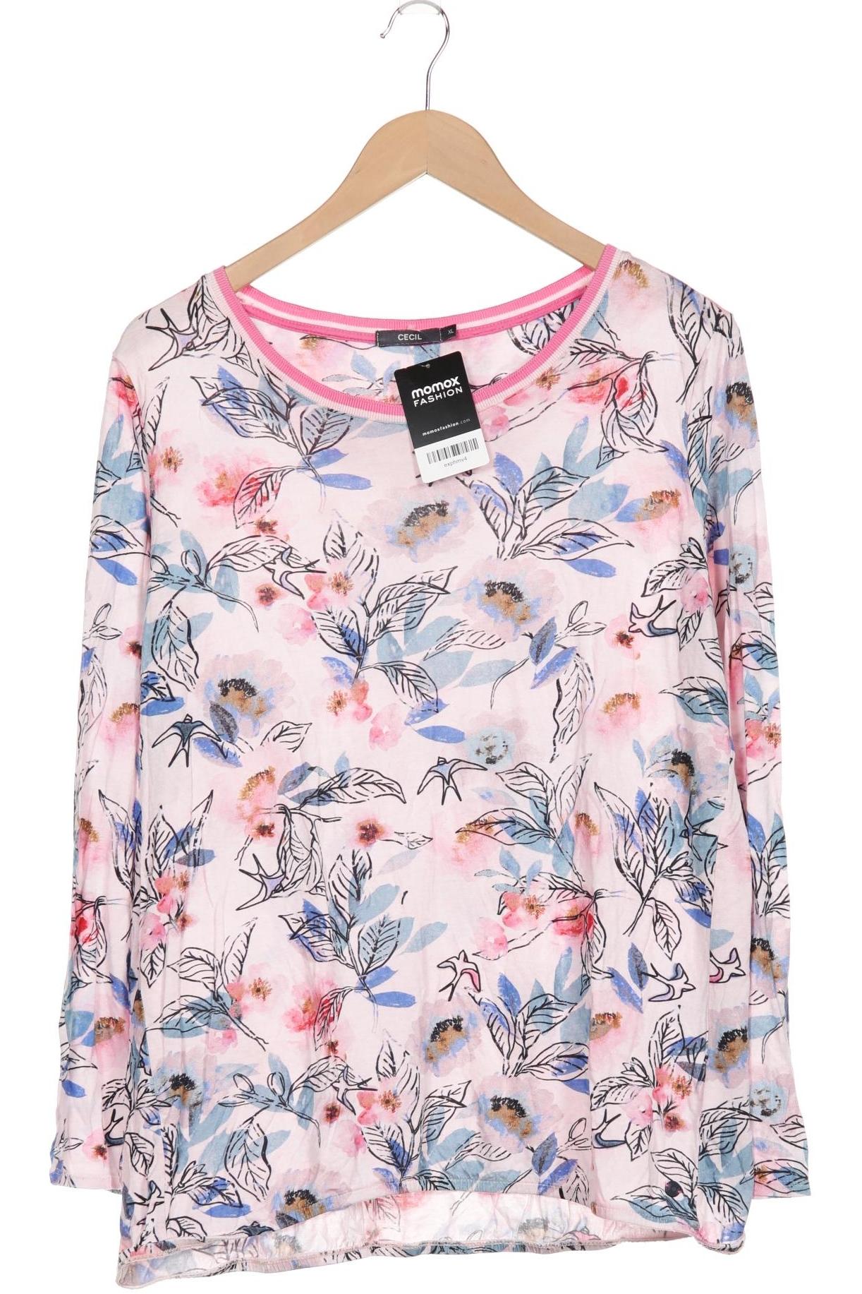 

Cecil Damen Langarmshirt, pink, Gr. 44