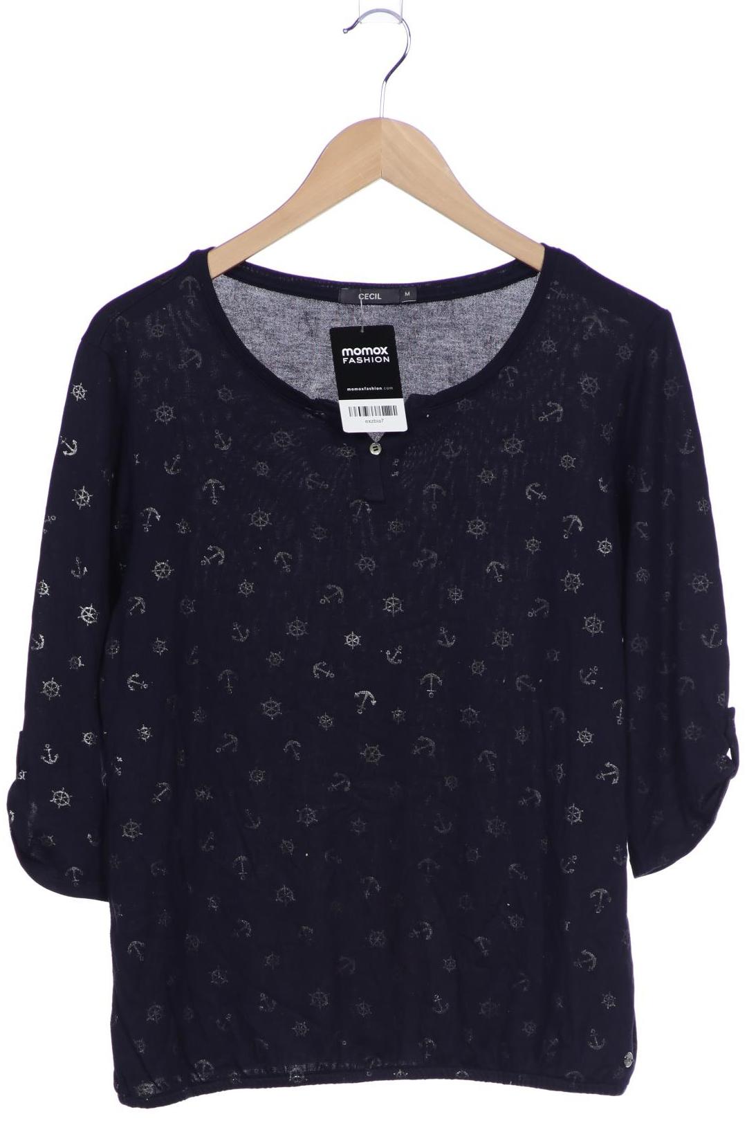 

Cecil Damen Langarmshirt, marineblau, Gr. 38