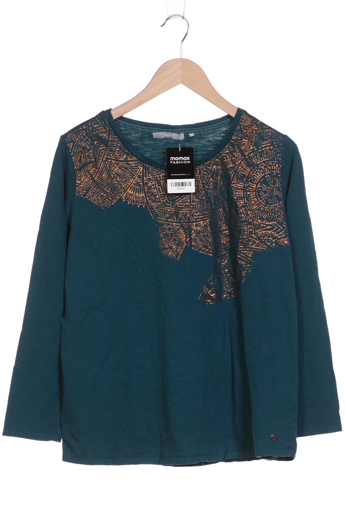 

Cecil Damen Langarmshirt, türkis, Gr. 46