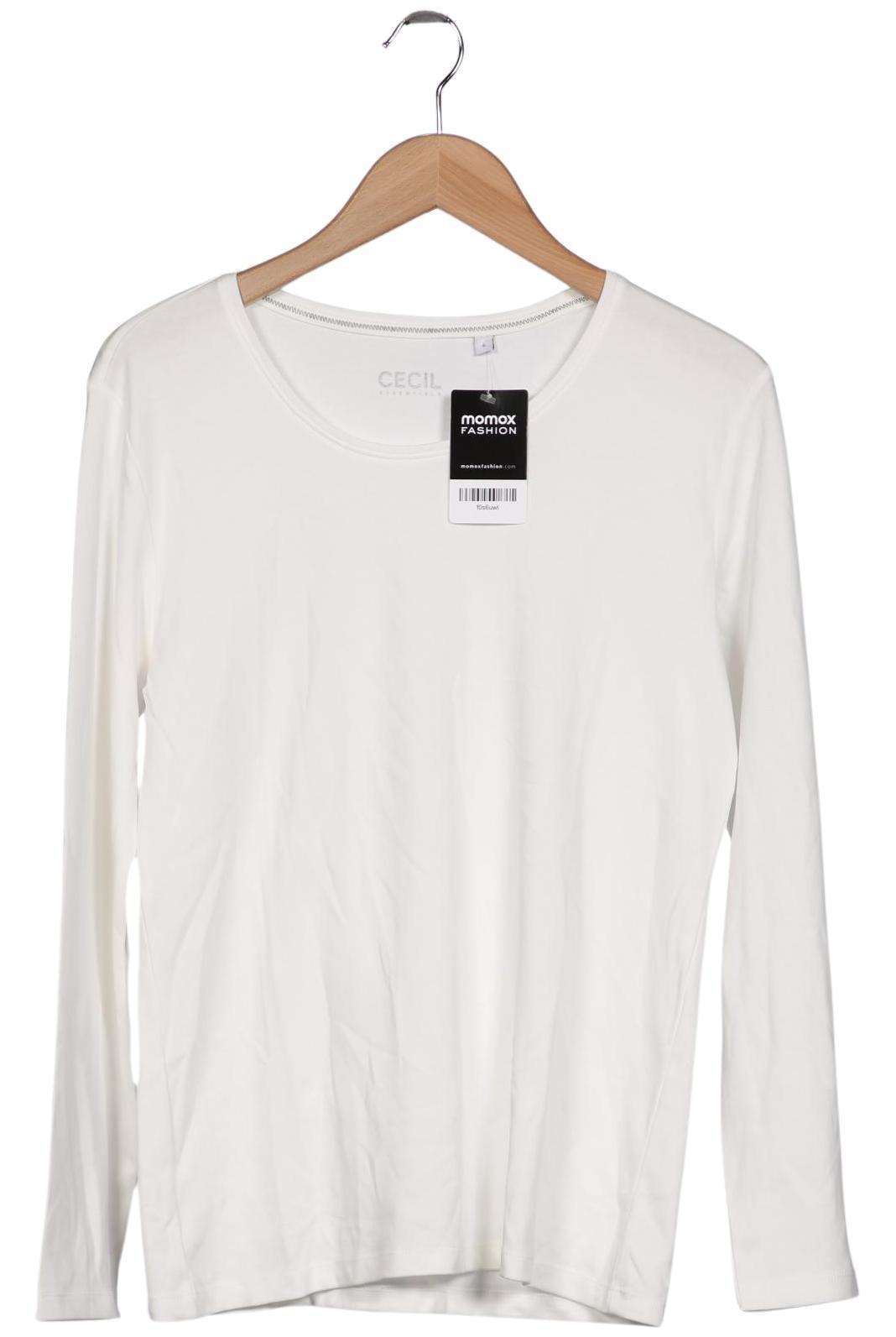

Cecil Damen Langarmshirt, weiß, Gr. 42