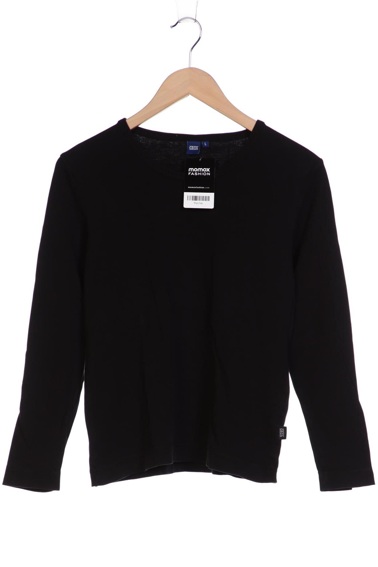 

Cecil Damen Langarmshirt, schwarz, Gr. 42