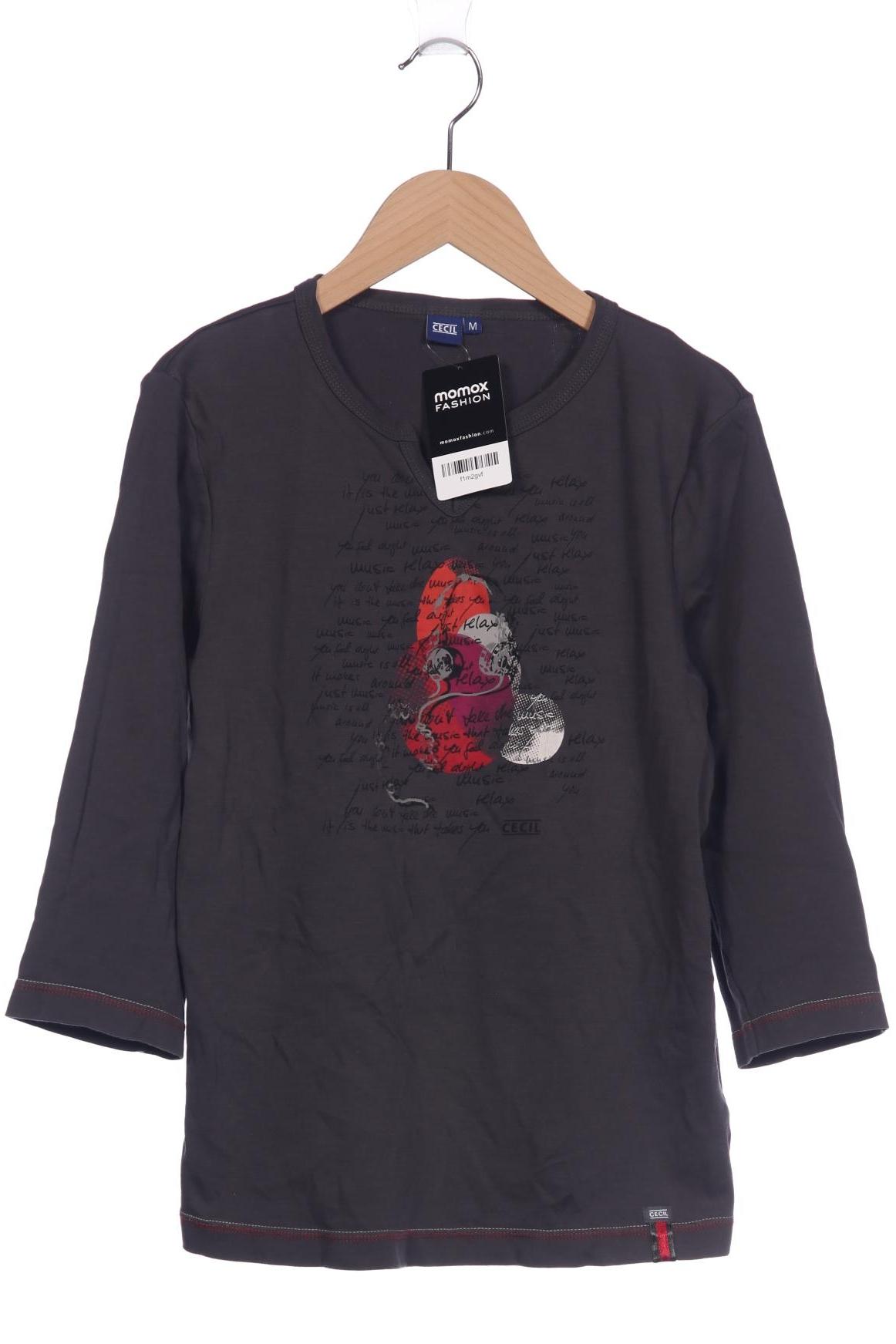 

Cecil Damen Langarmshirt, grau, Gr. 38