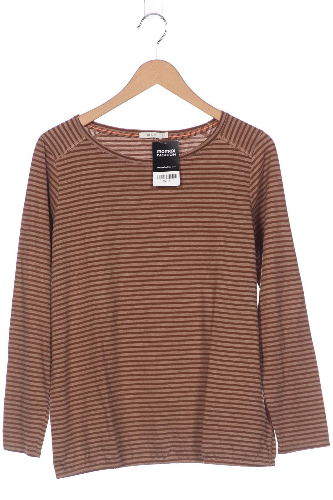 

Cecil Damen Langarmshirt, braun, Gr. 42