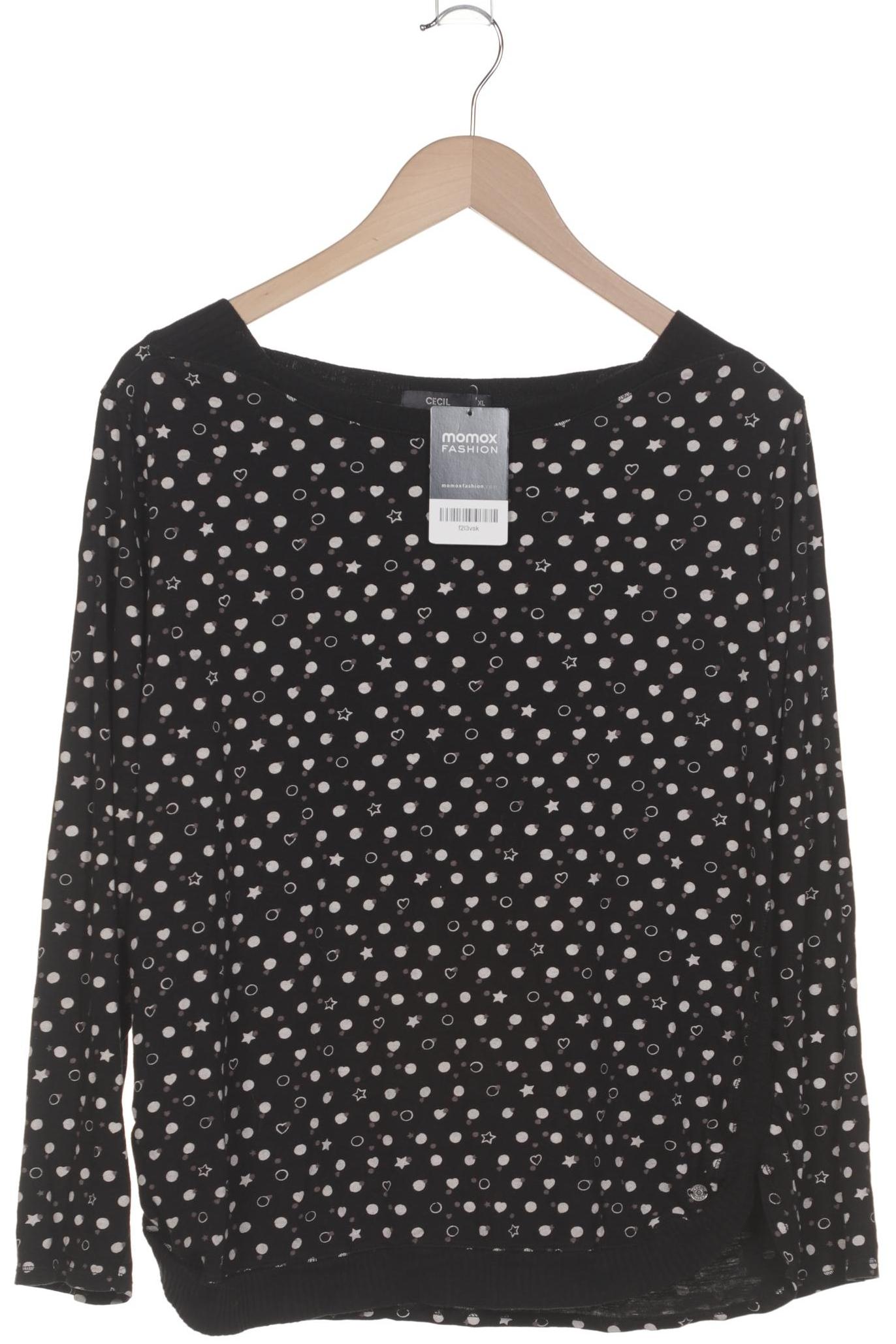

Cecil Damen Langarmshirt, schwarz, Gr. 44