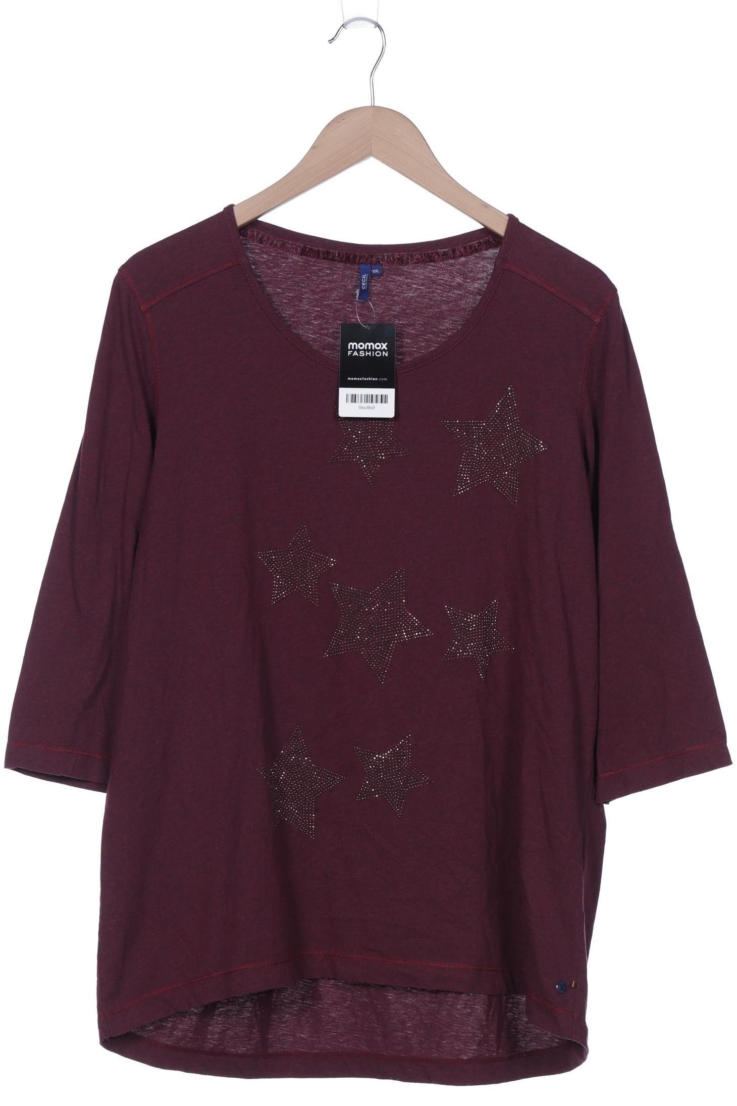 

Cecil Damen Langarmshirt, bordeaux, Gr. 46