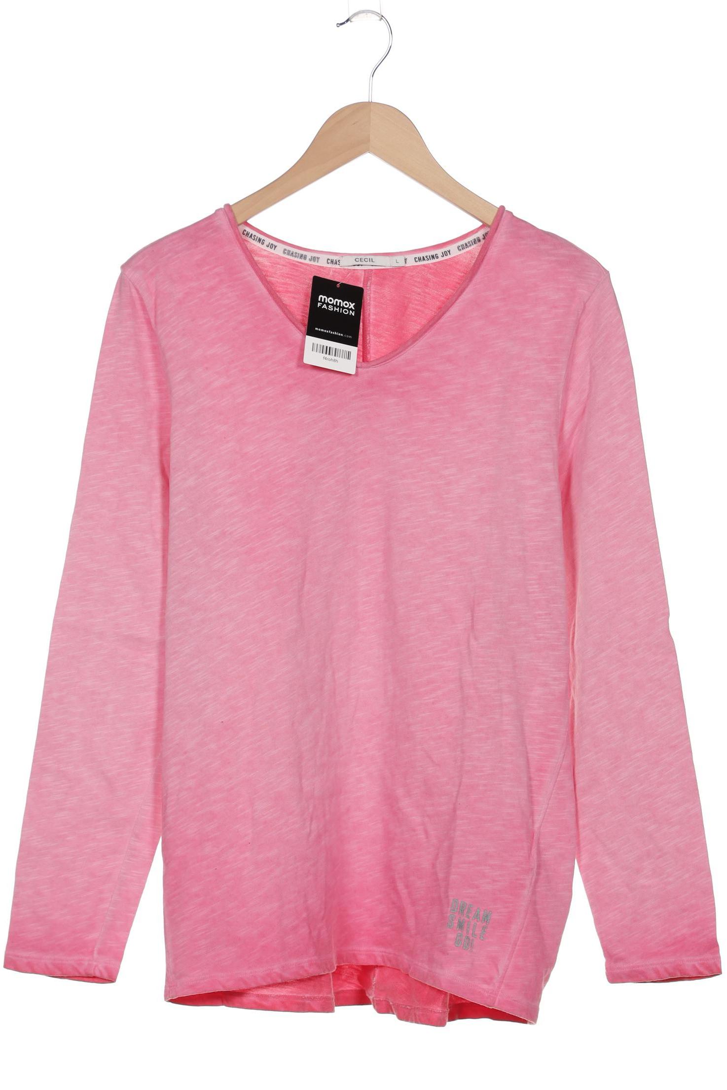 

Cecil Damen Langarmshirt, pink, Gr. 42