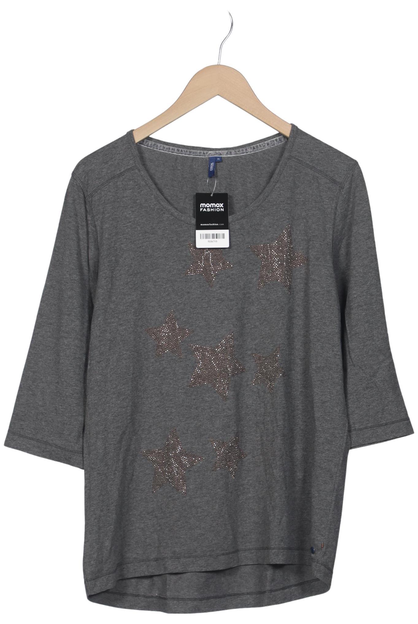 

Cecil Damen Langarmshirt, grau, Gr. 44