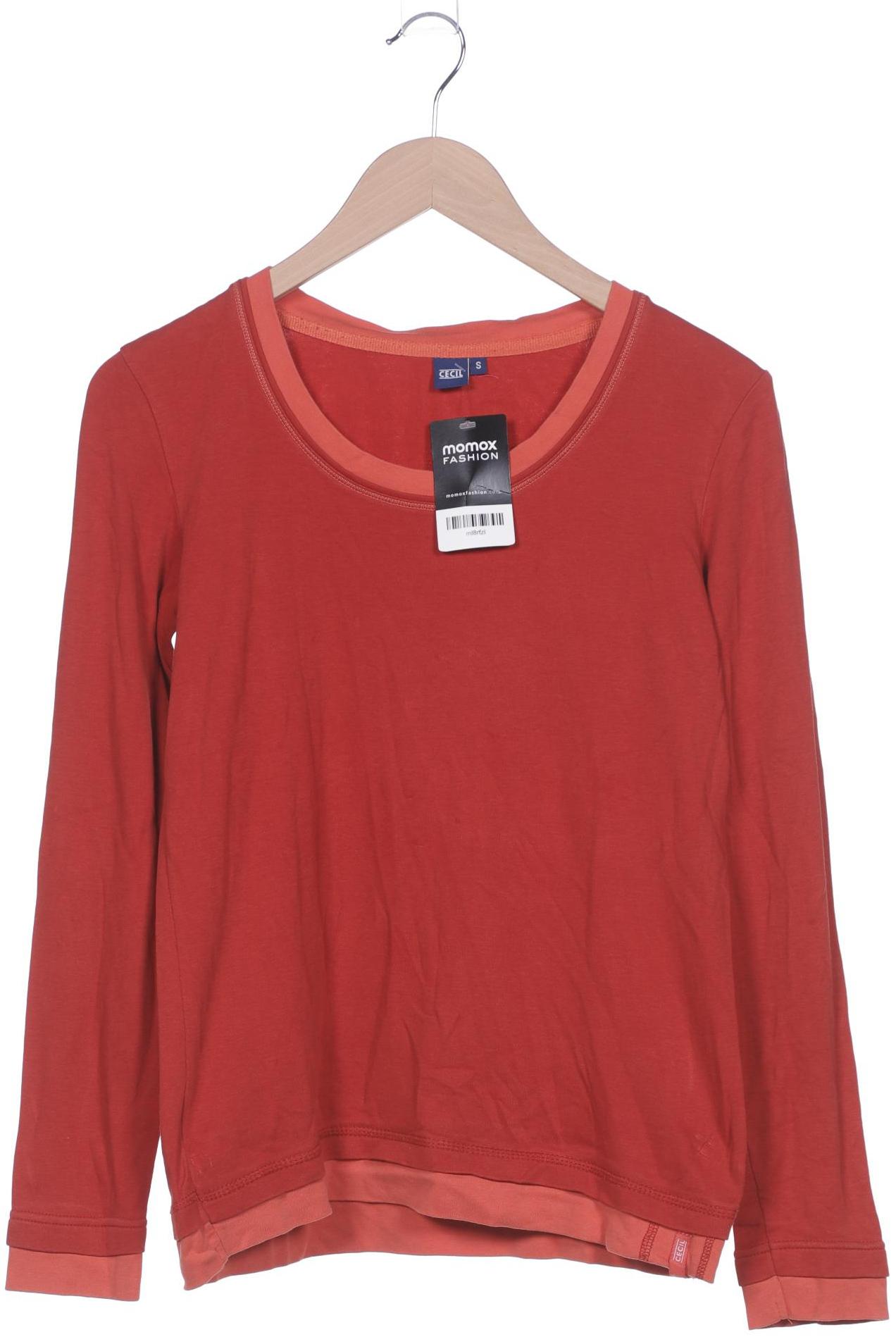 

Cecil Damen Langarmshirt, rot, Gr. 36