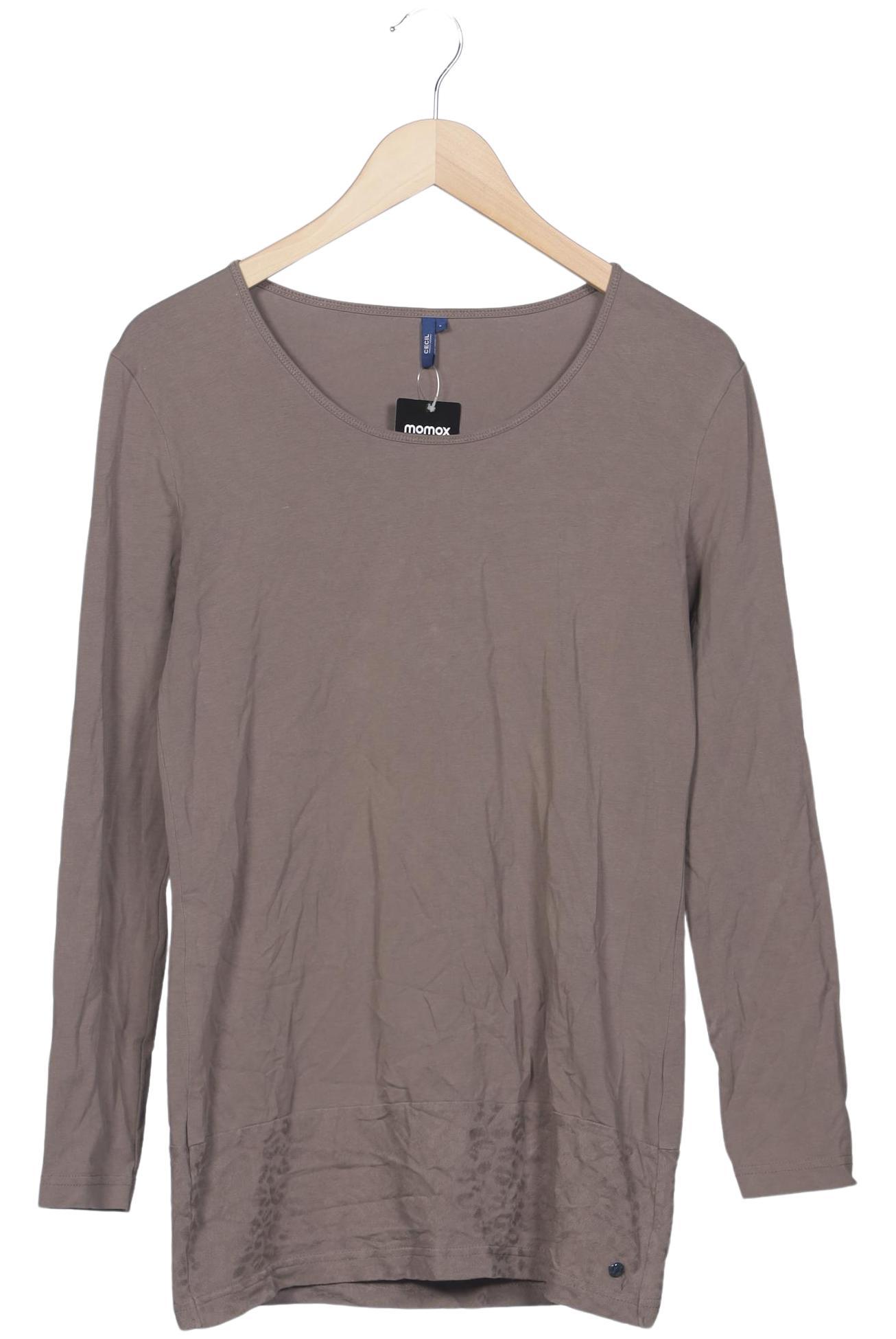 

Cecil Damen Langarmshirt, grau, Gr. 42