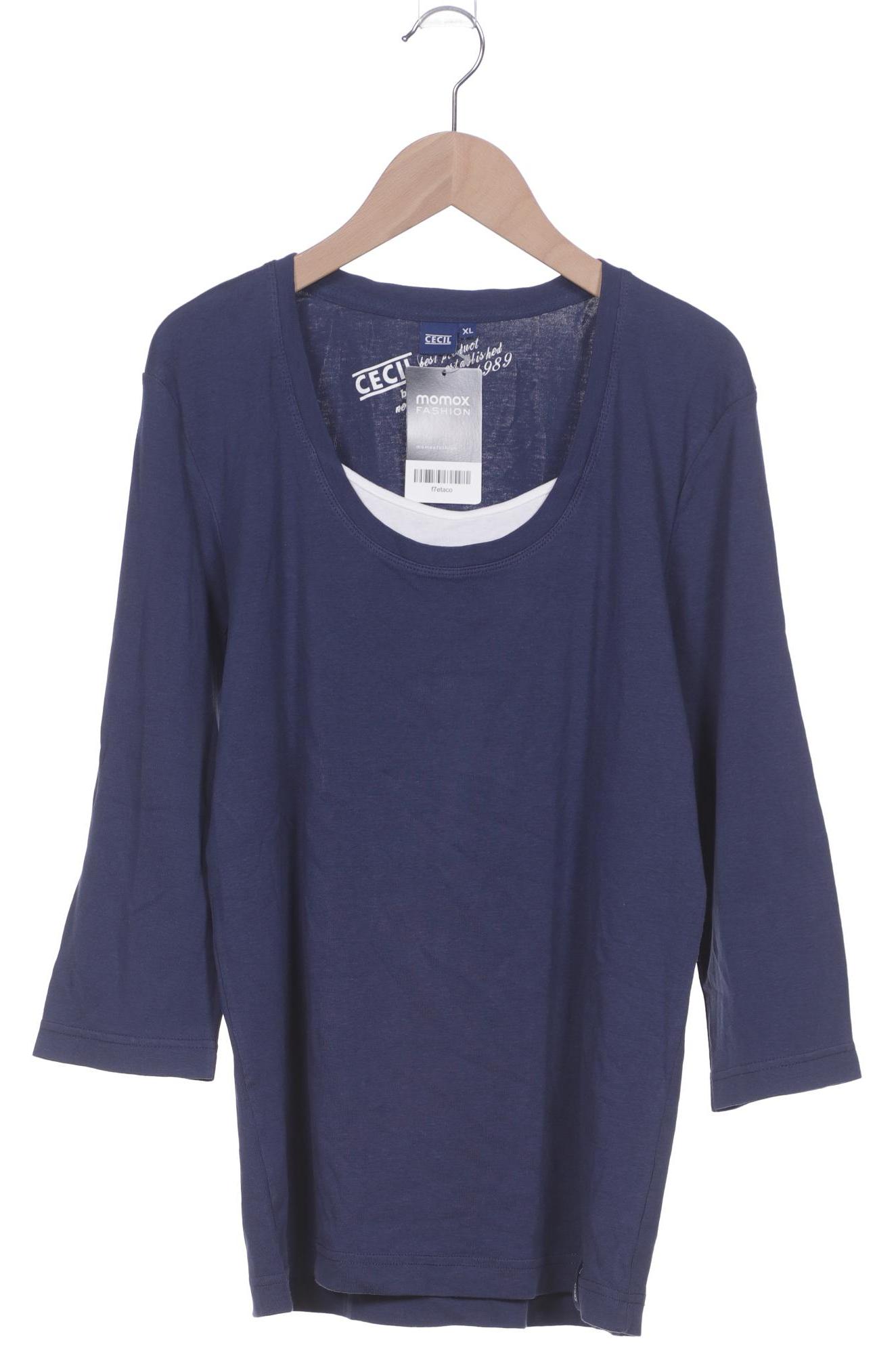 

Cecil Damen Langarmshirt, marineblau, Gr. 44