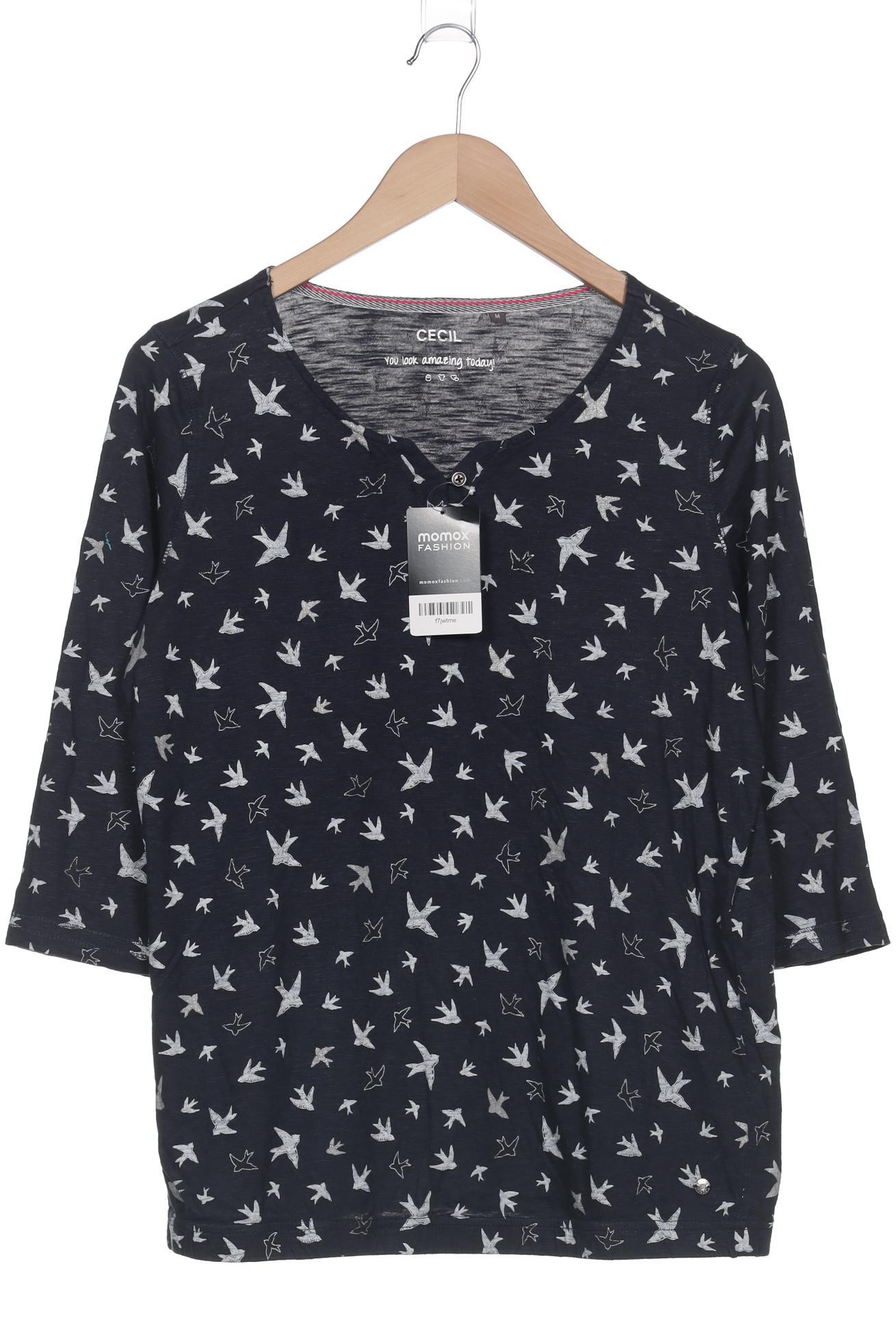 

Cecil Damen Langarmshirt, marineblau, Gr. 38