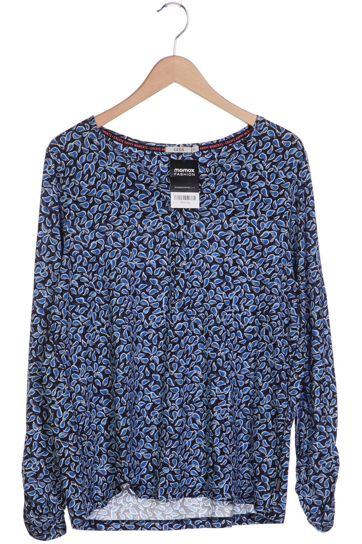 

Cecil Damen Langarmshirt, blau, Gr. 44