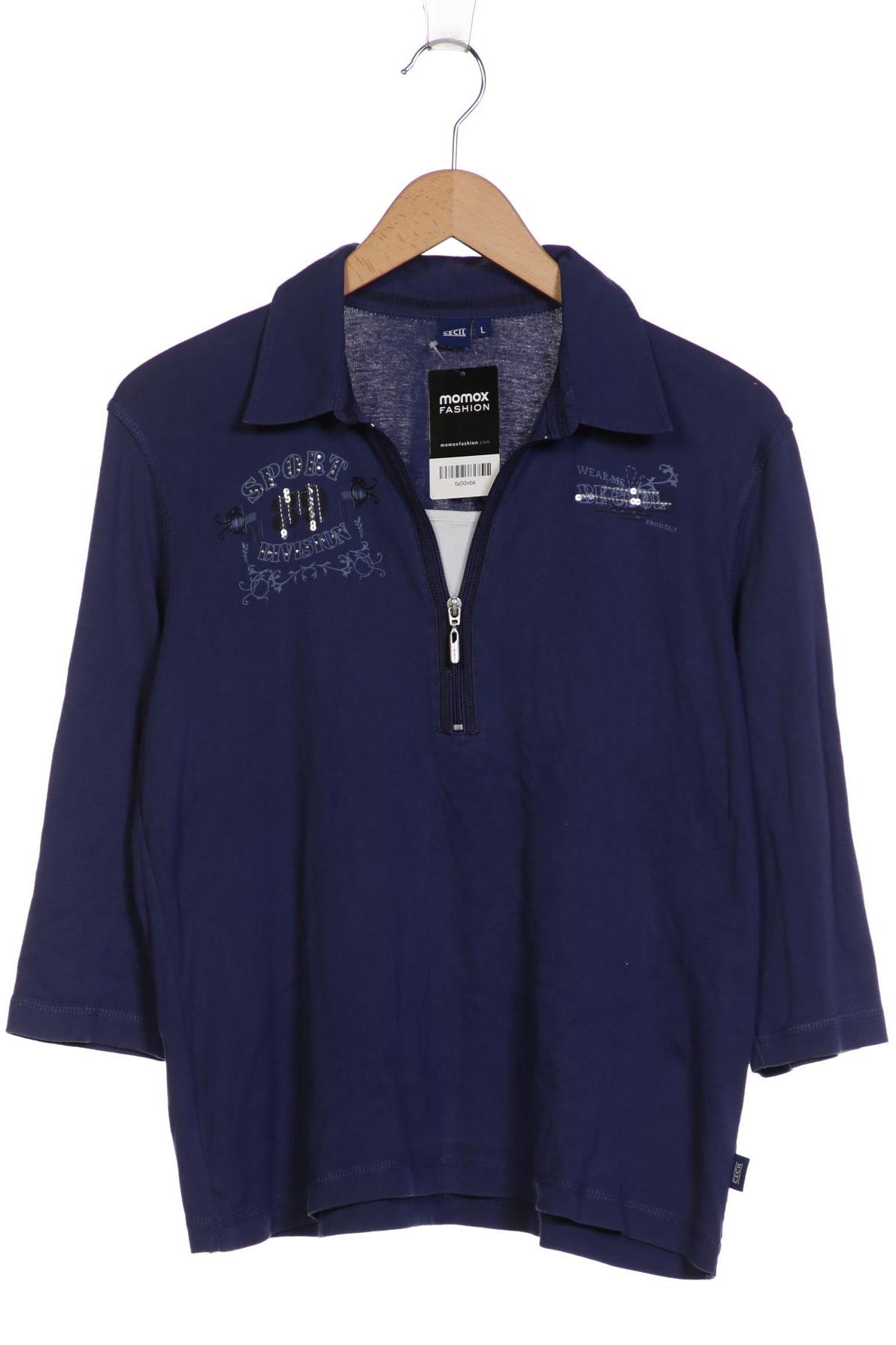 

Cecil Damen Langarmshirt, marineblau, Gr. 42
