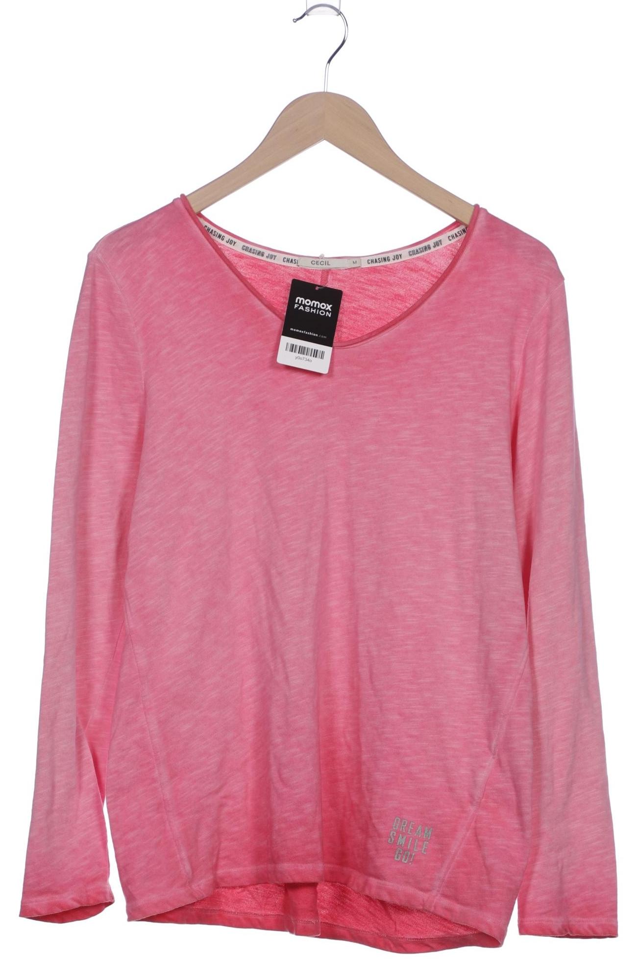 

Cecil Damen Langarmshirt, pink, Gr. 38