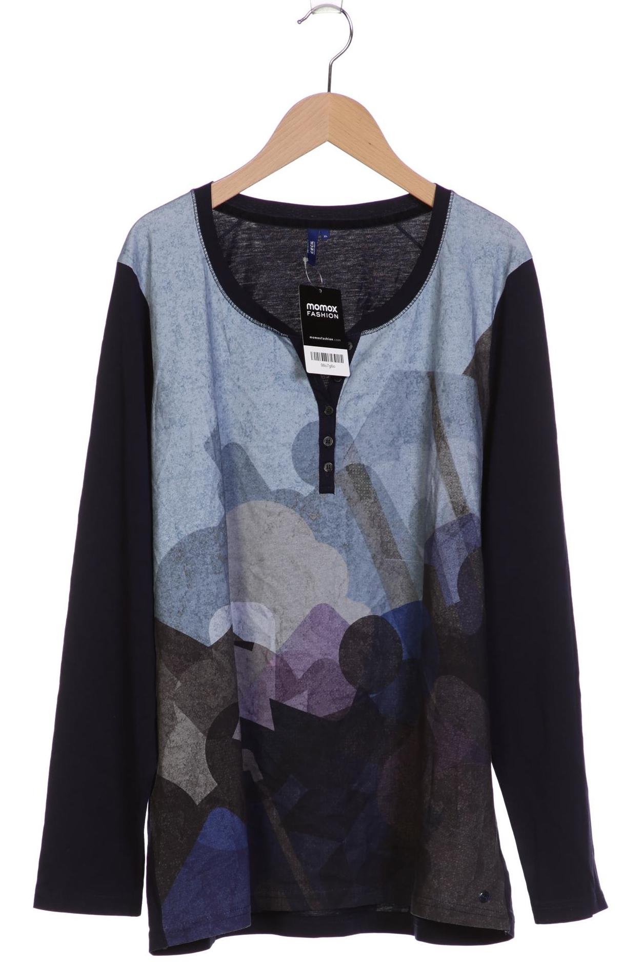 

Cecil Damen Langarmshirt, marineblau, Gr. 44