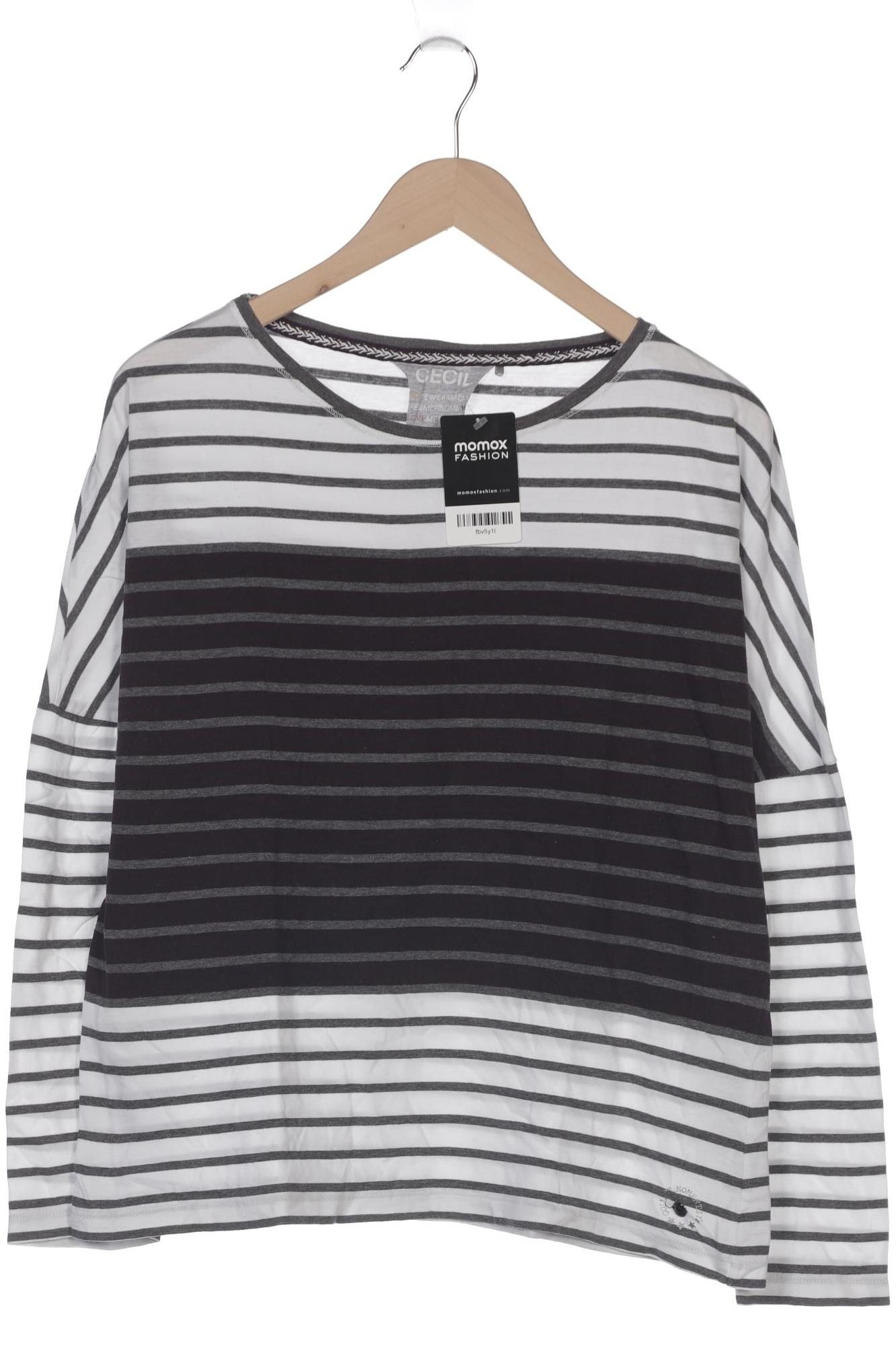 

Cecil Damen Langarmshirt, weiß, Gr. 42