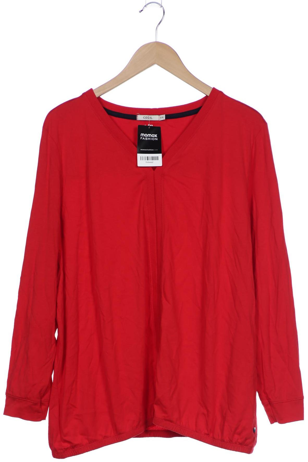 

Cecil Damen Langarmshirt, rot, Gr. 46