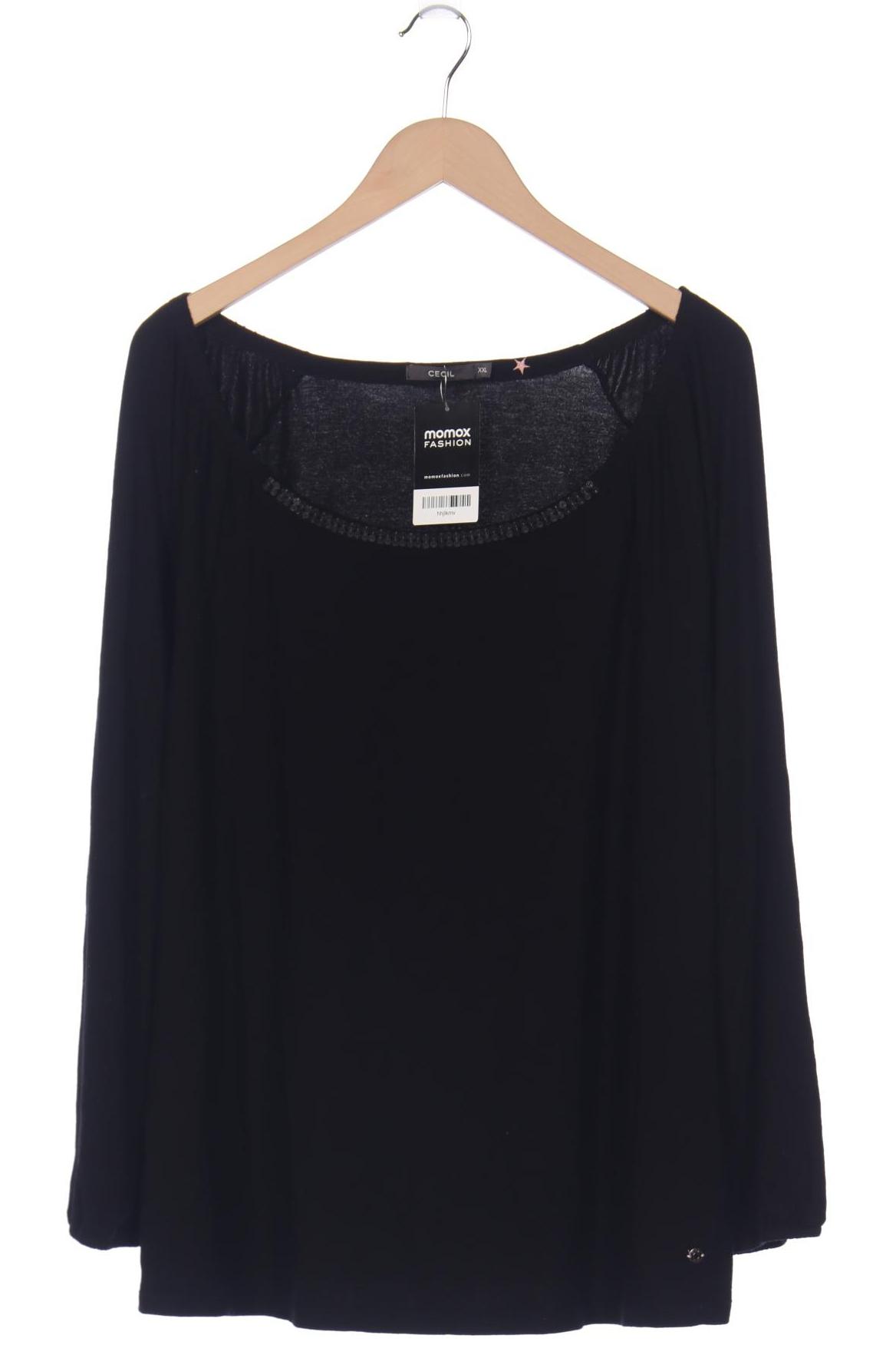 

CECIL Damen Langarmshirt, schwarz