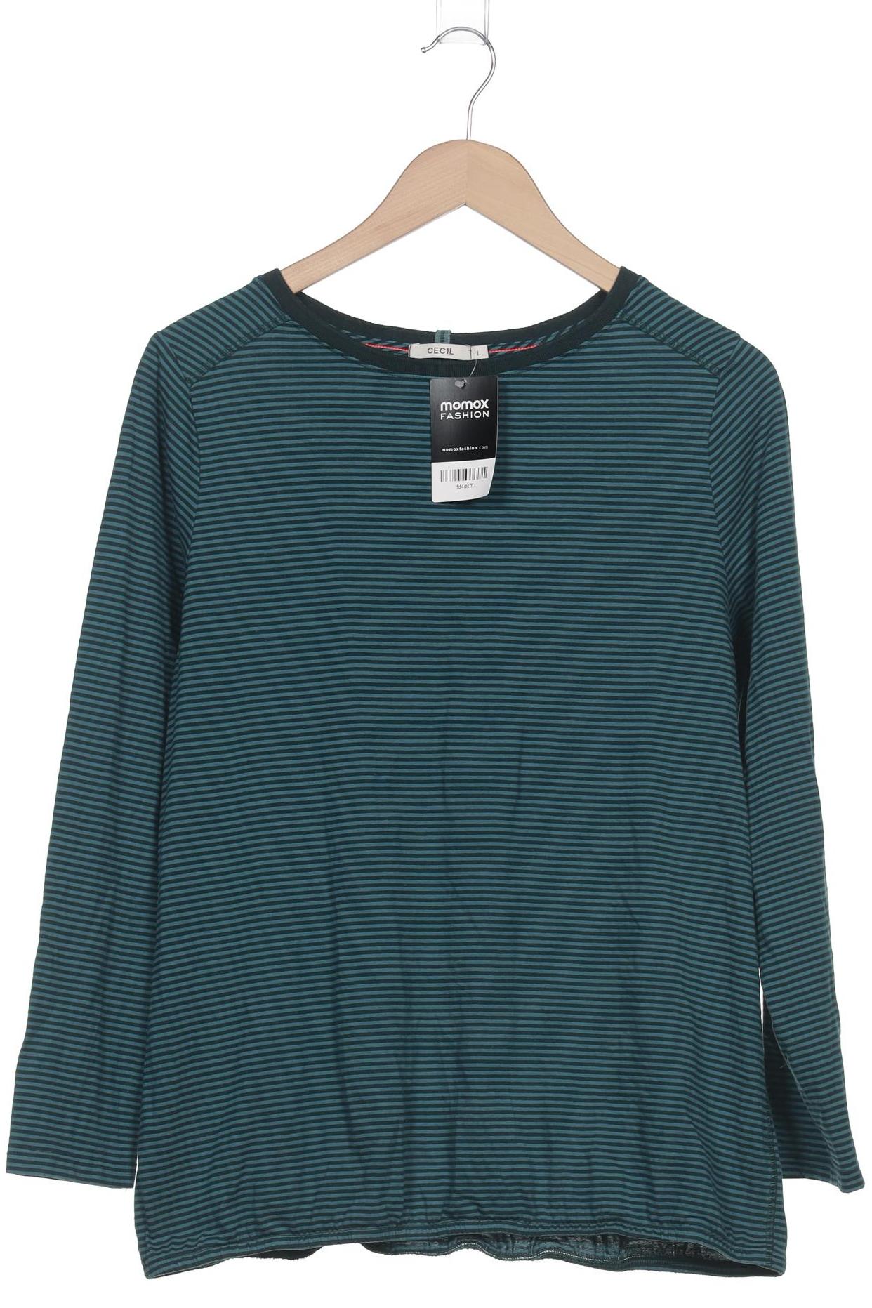

Cecil Damen Langarmshirt, türkis, Gr. 42