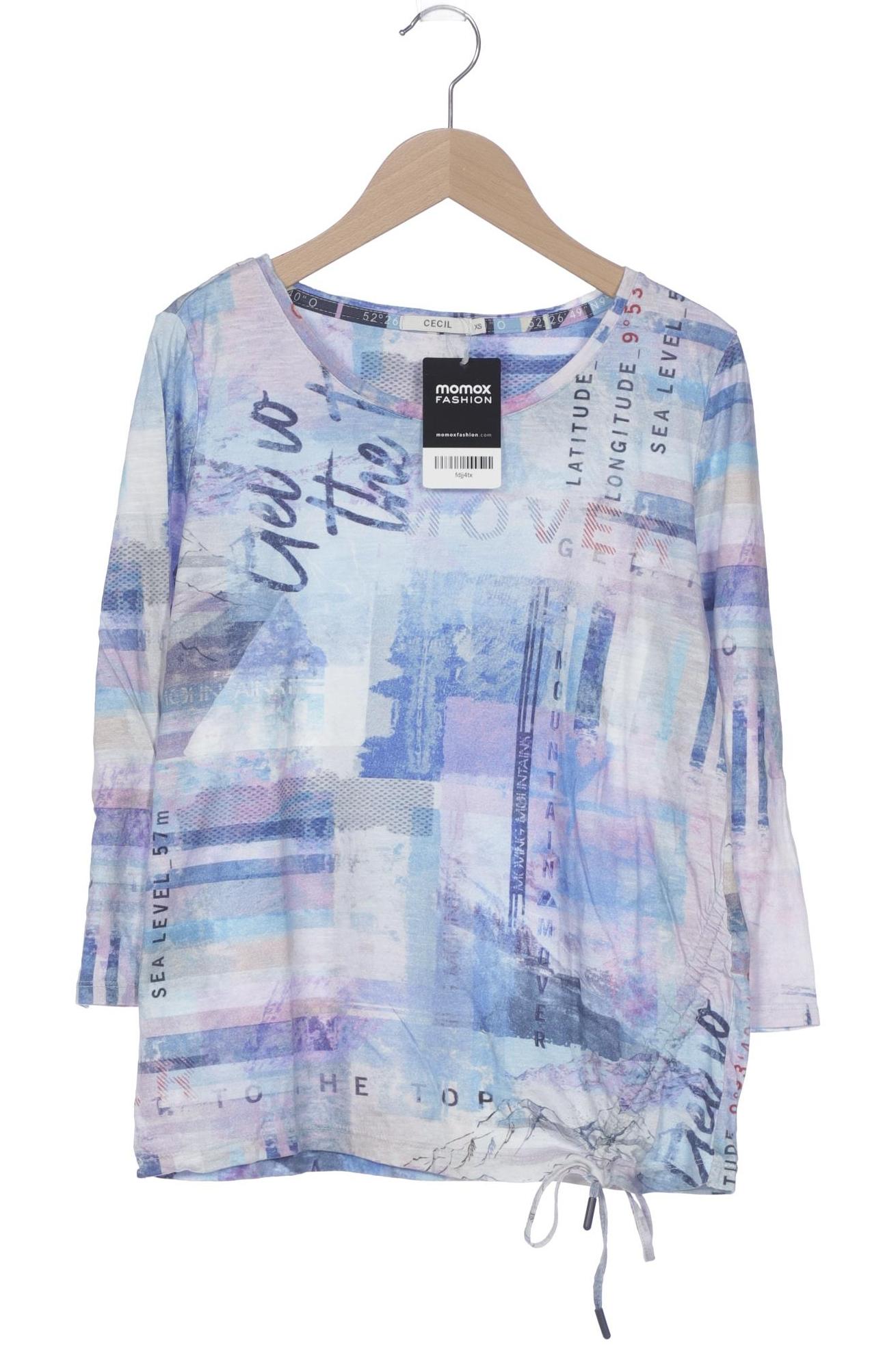 

Cecil Damen Langarmshirt, blau, Gr. 34