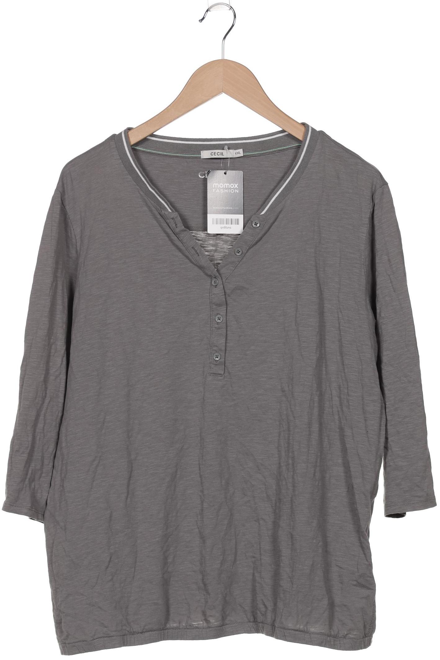 

Cecil Damen Langarmshirt, grau, Gr. 46