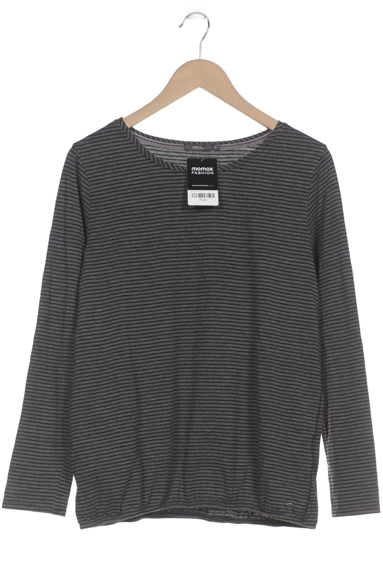 

Cecil Damen Langarmshirt, grau, Gr. 42