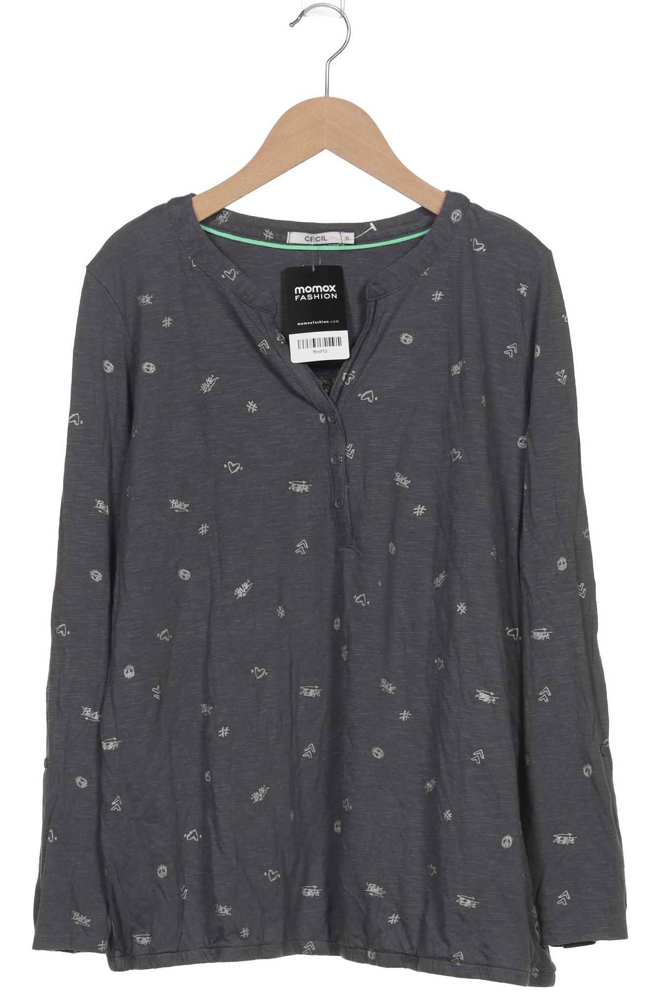 

Cecil Damen Langarmshirt, grau, Gr. 44