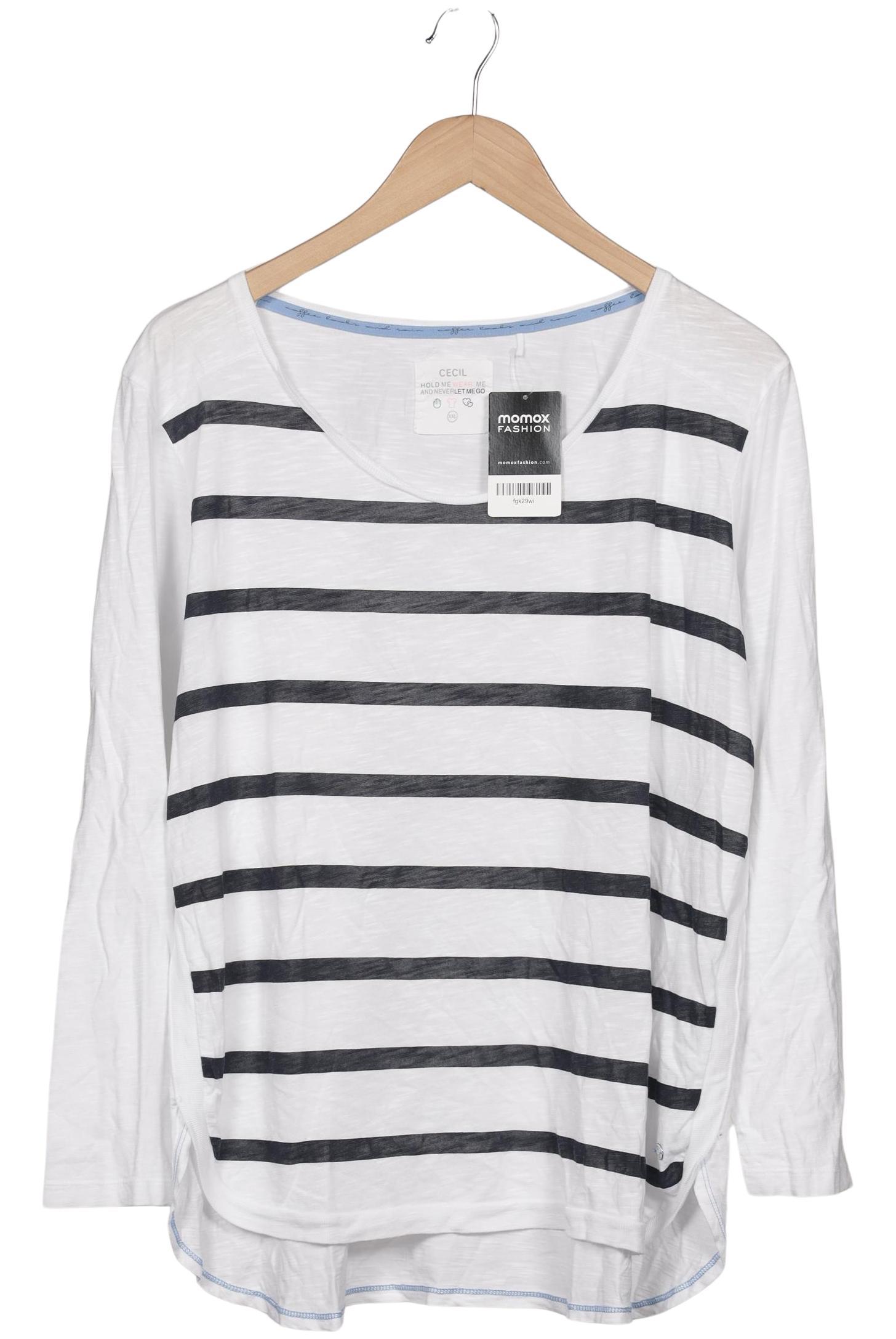 

Cecil Damen Langarmshirt, weiß, Gr. 46