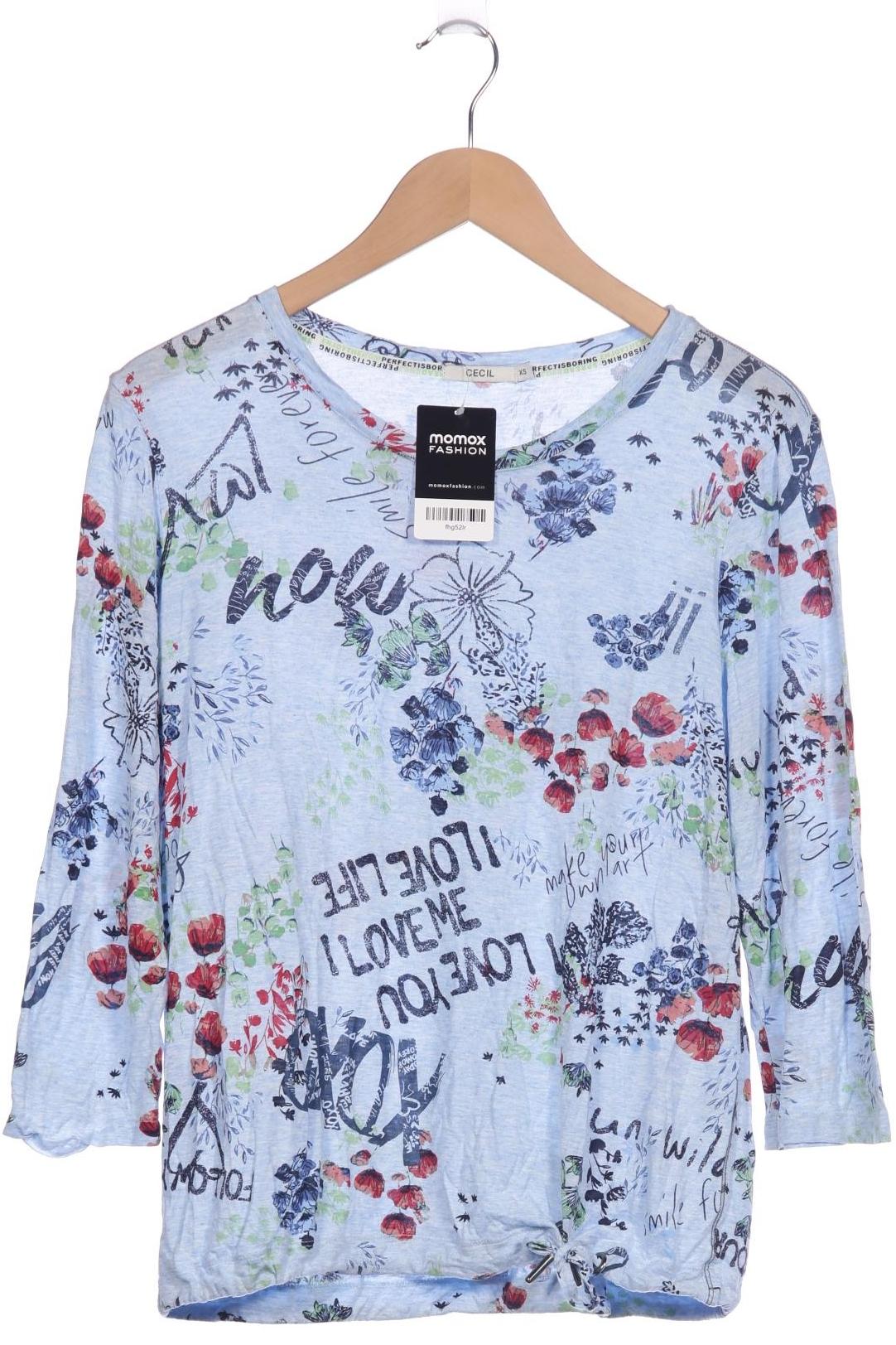 

Cecil Damen Langarmshirt, hellblau, Gr. 34