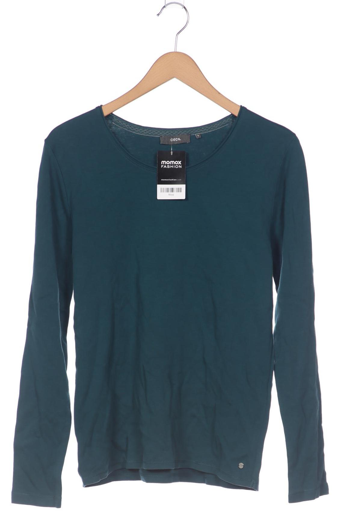 

Cecil Damen Langarmshirt, türkis, Gr. 42