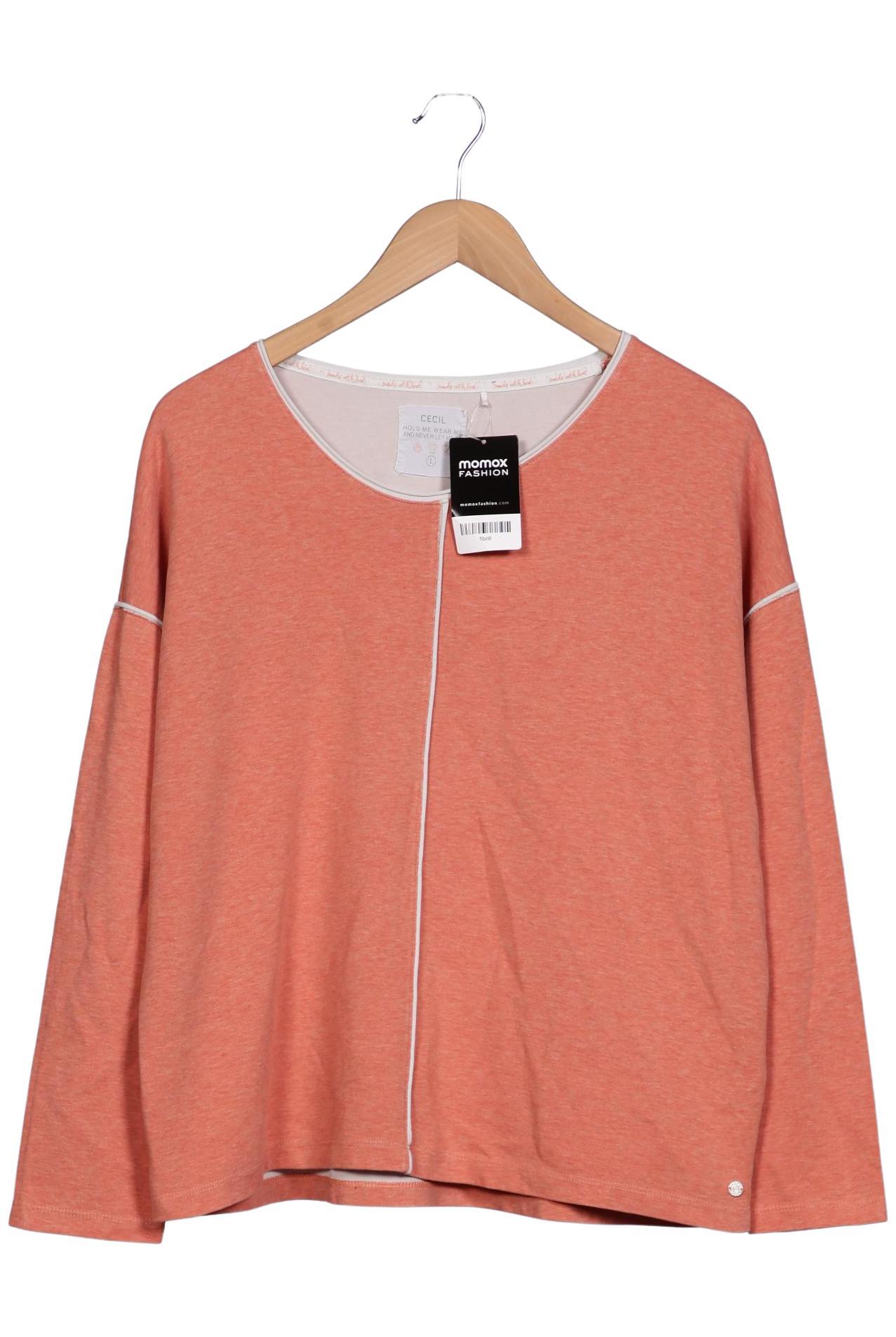 

Cecil Damen Langarmshirt, orange, Gr. 42