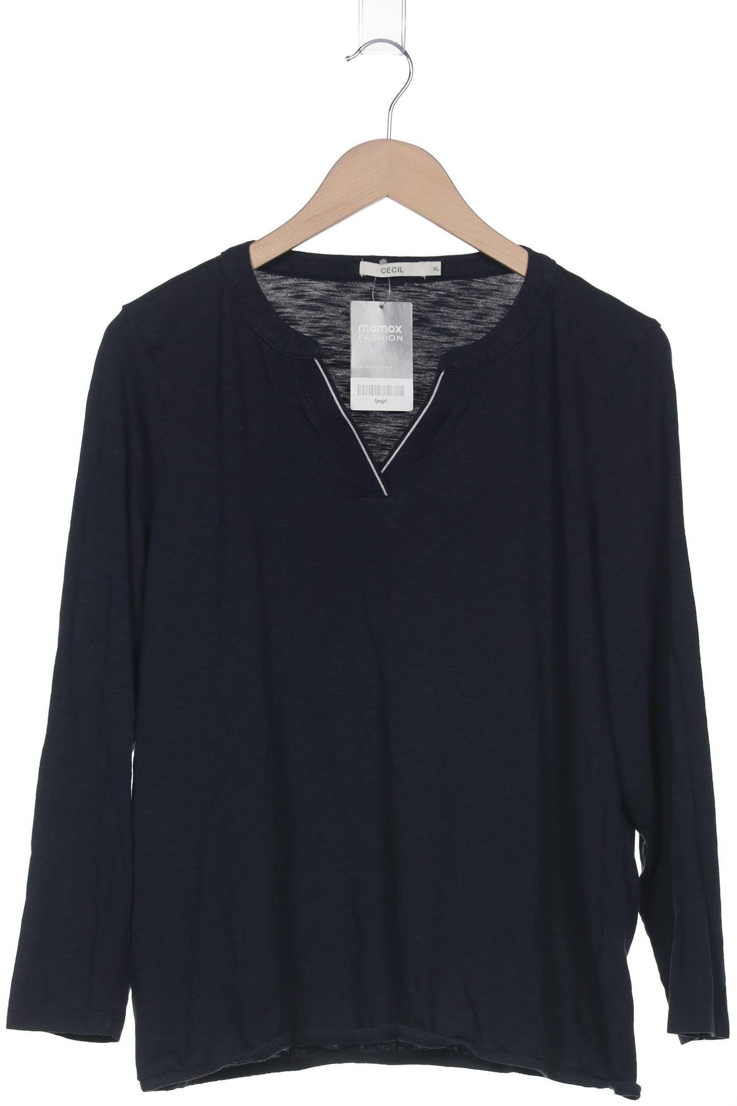 

Cecil Damen Langarmshirt, marineblau, Gr. 44