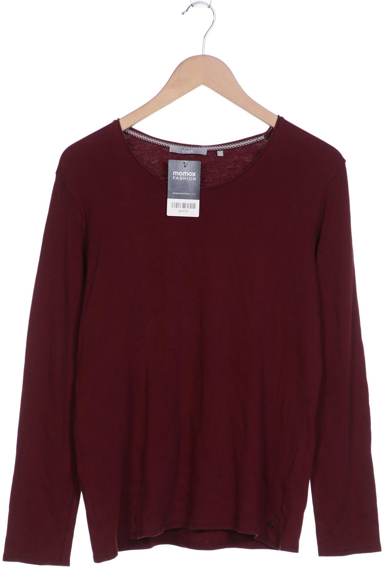 

Cecil Damen Langarmshirt, bordeaux, Gr. 42