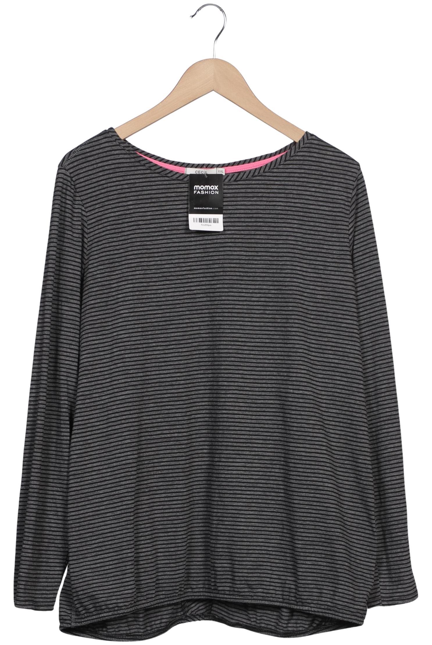 

Cecil Damen Langarmshirt, grau, Gr. 46