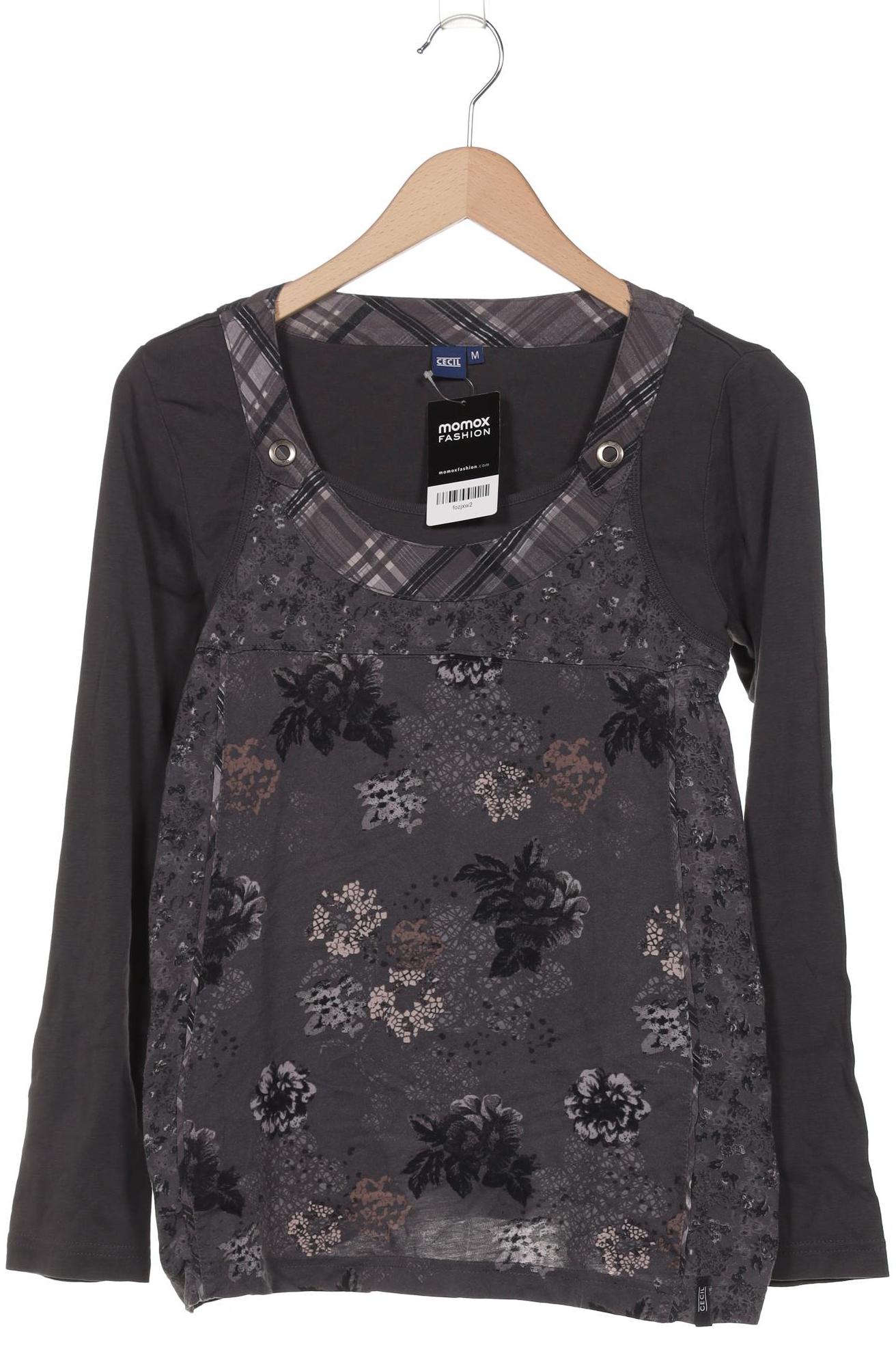 

Cecil Damen Langarmshirt, grau, Gr. 38