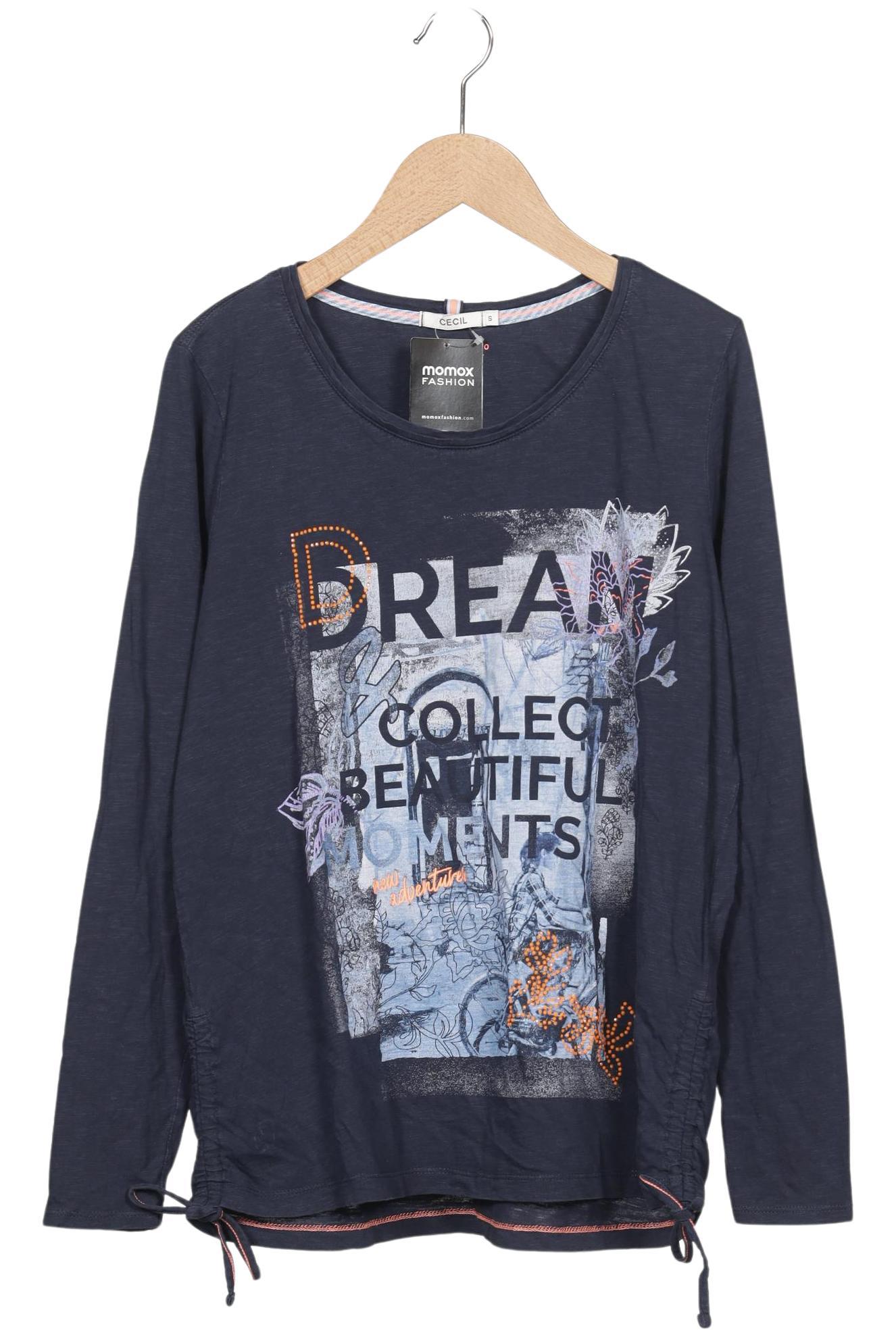 

Cecil Damen Langarmshirt, marineblau, Gr. 36