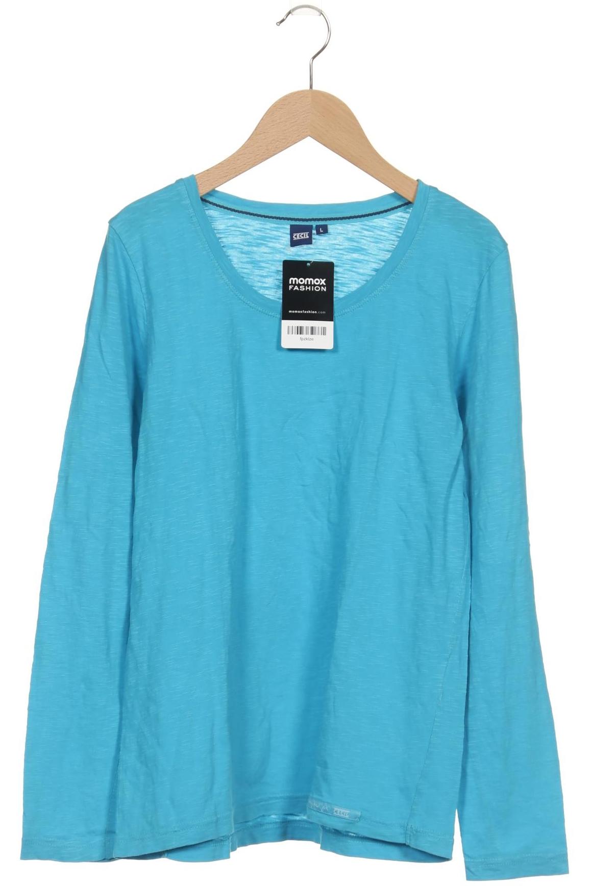 

Cecil Damen Langarmshirt, blau, Gr. 42
