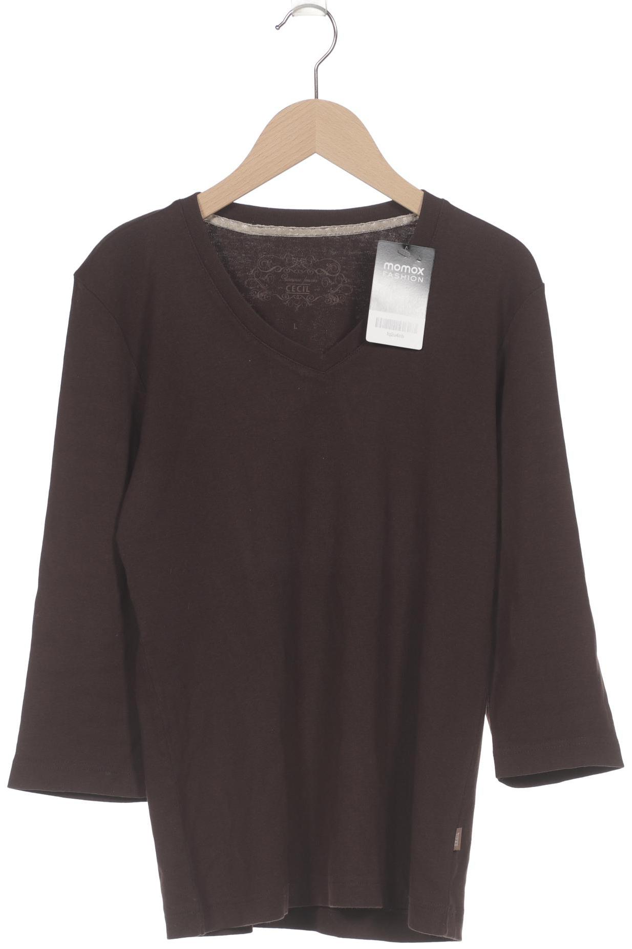 

Cecil Damen Langarmshirt, braun, Gr. 42