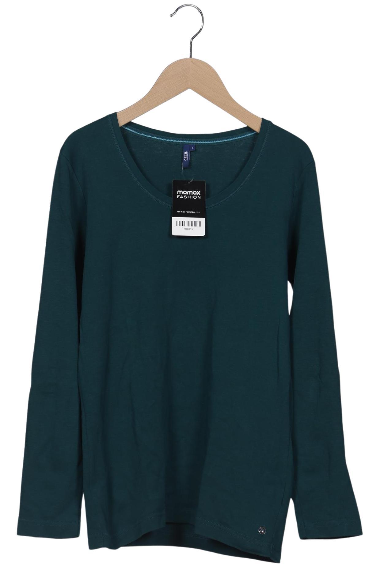 

Cecil Damen Langarmshirt, türkis, Gr. 36